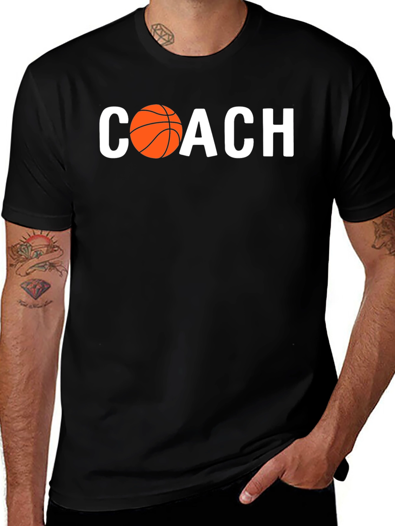 Variant 24 of Basketball Coach Graphic T-Shirt
