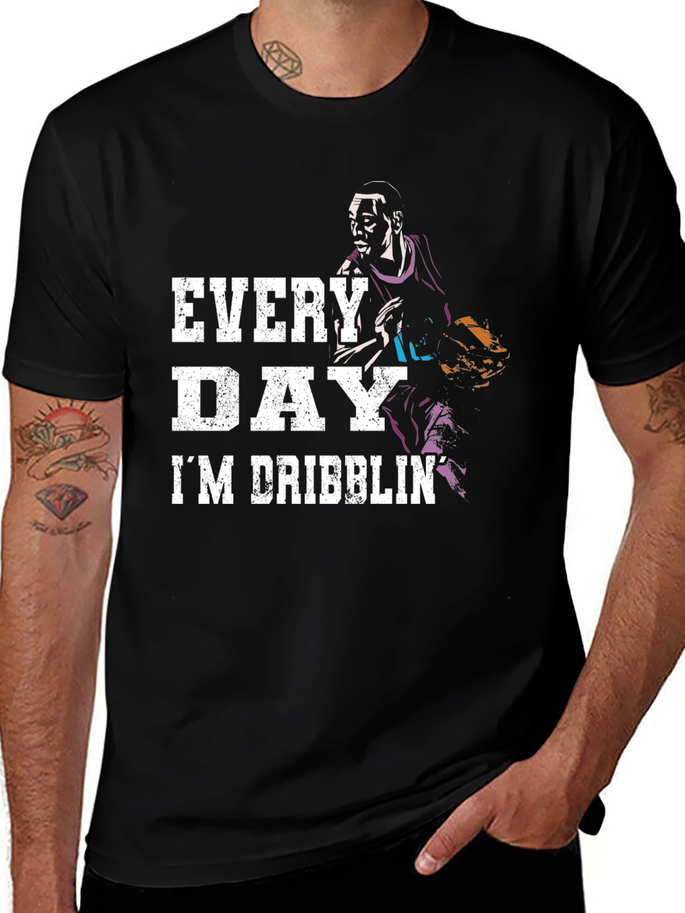 Variant 18 of Every Day I'm Dribblin' Basketball T-Shirt