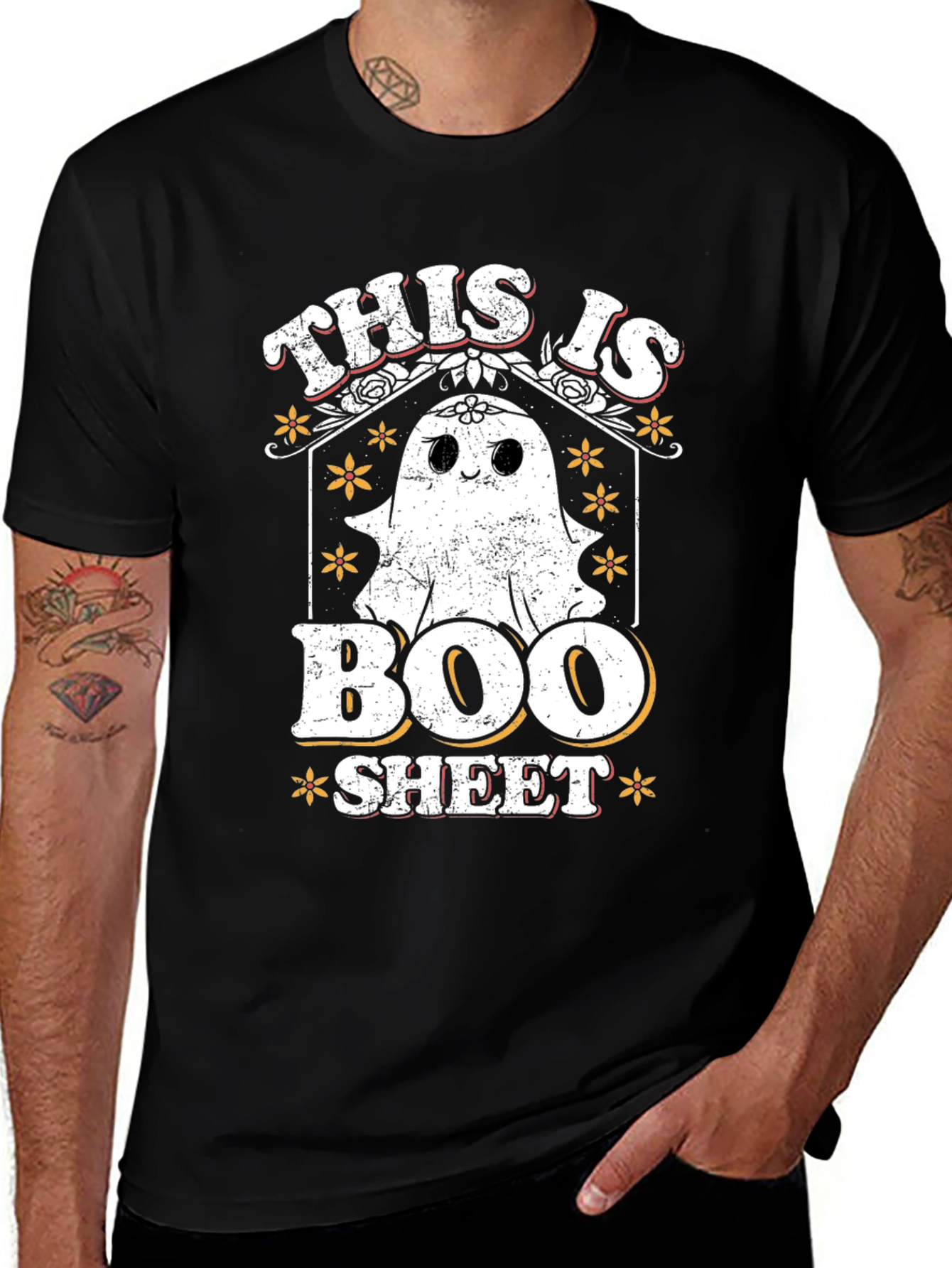 Variant 14 of This is Boo Sheet T-Shirt - Halloween Ghost Graphic Tee