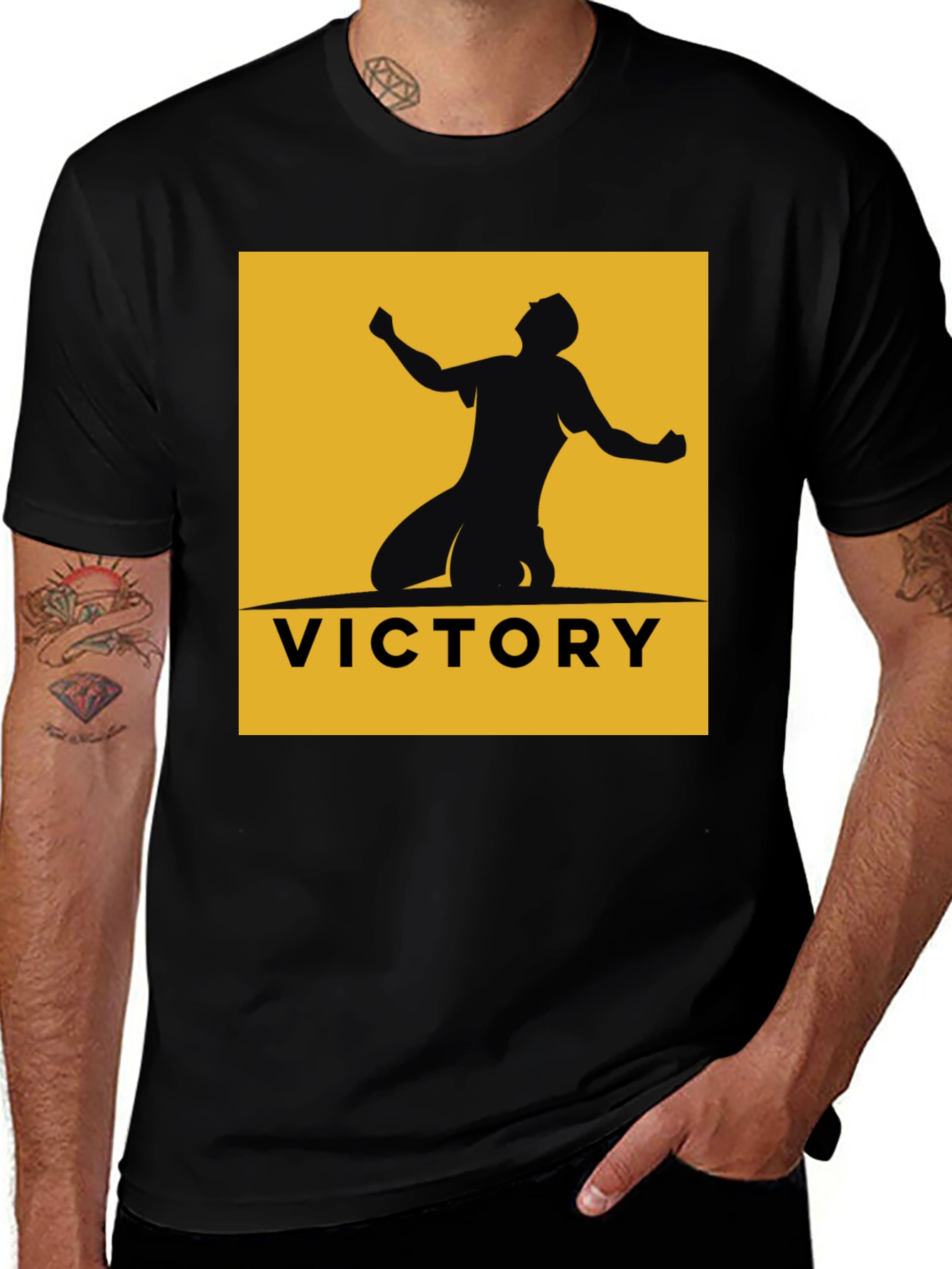 Variant 17 of Victory Graphic Black T-Shirt