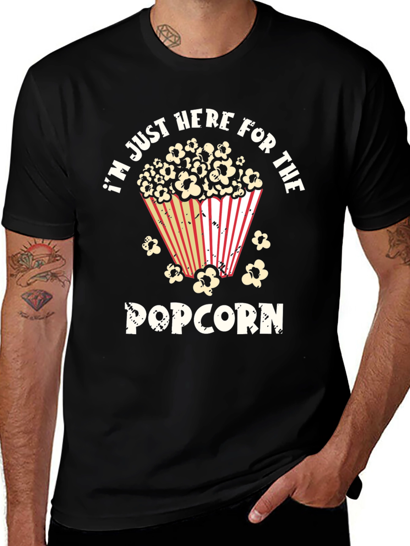 Variant 19 of Popcorn Lover Graphic T-Shirt - Movie Night Tee