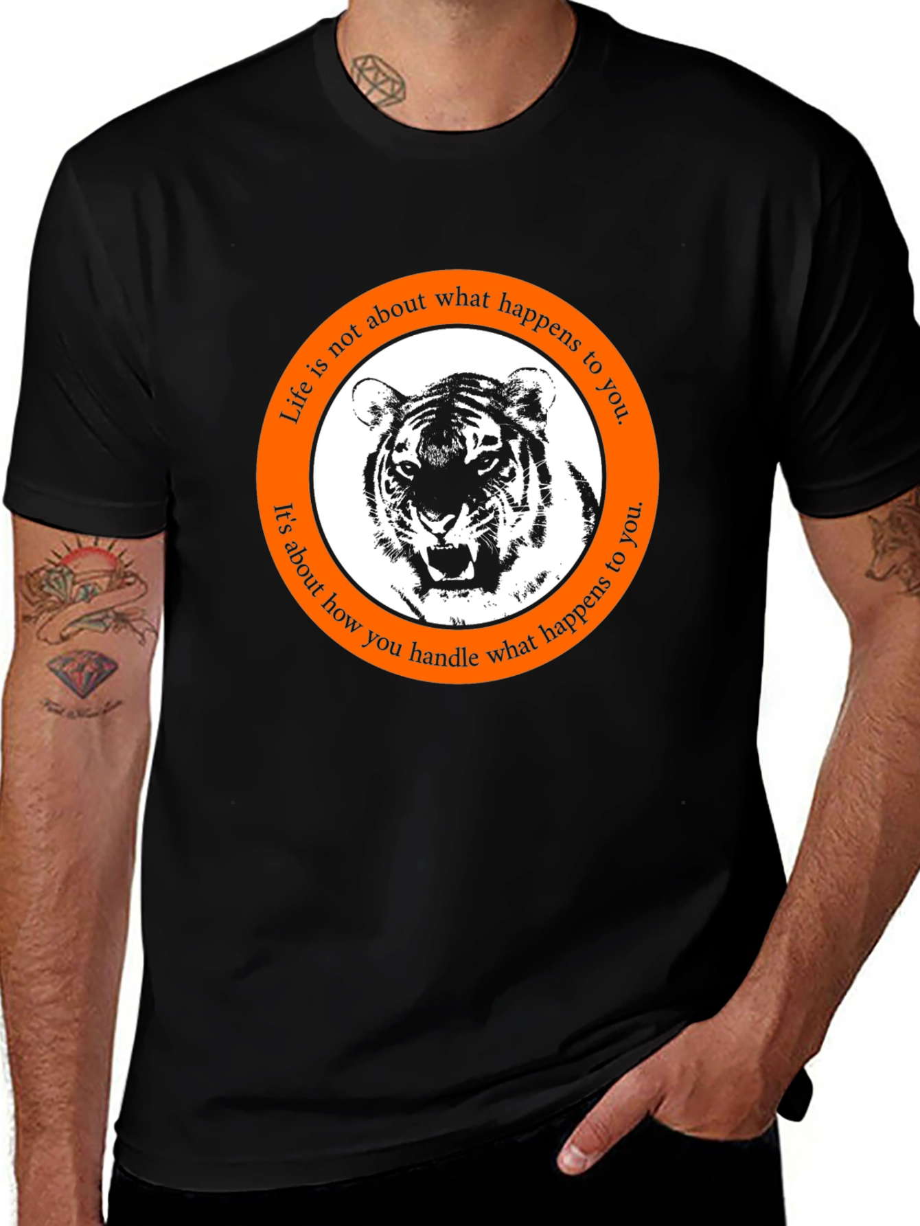 Variant 20 of Motivational Tiger T-Shirt
