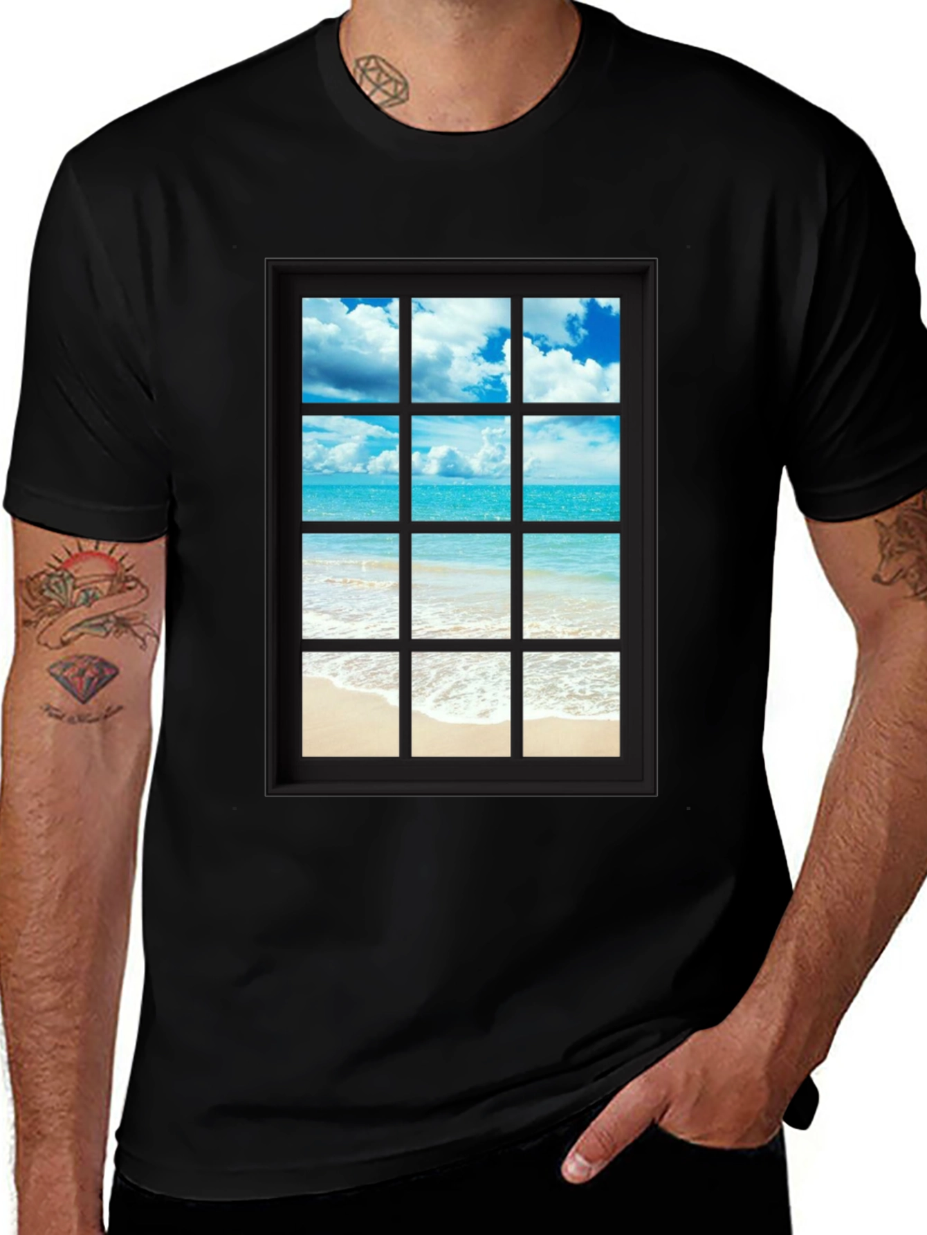 Variant 21 of Window to Paradise Graphic Tee