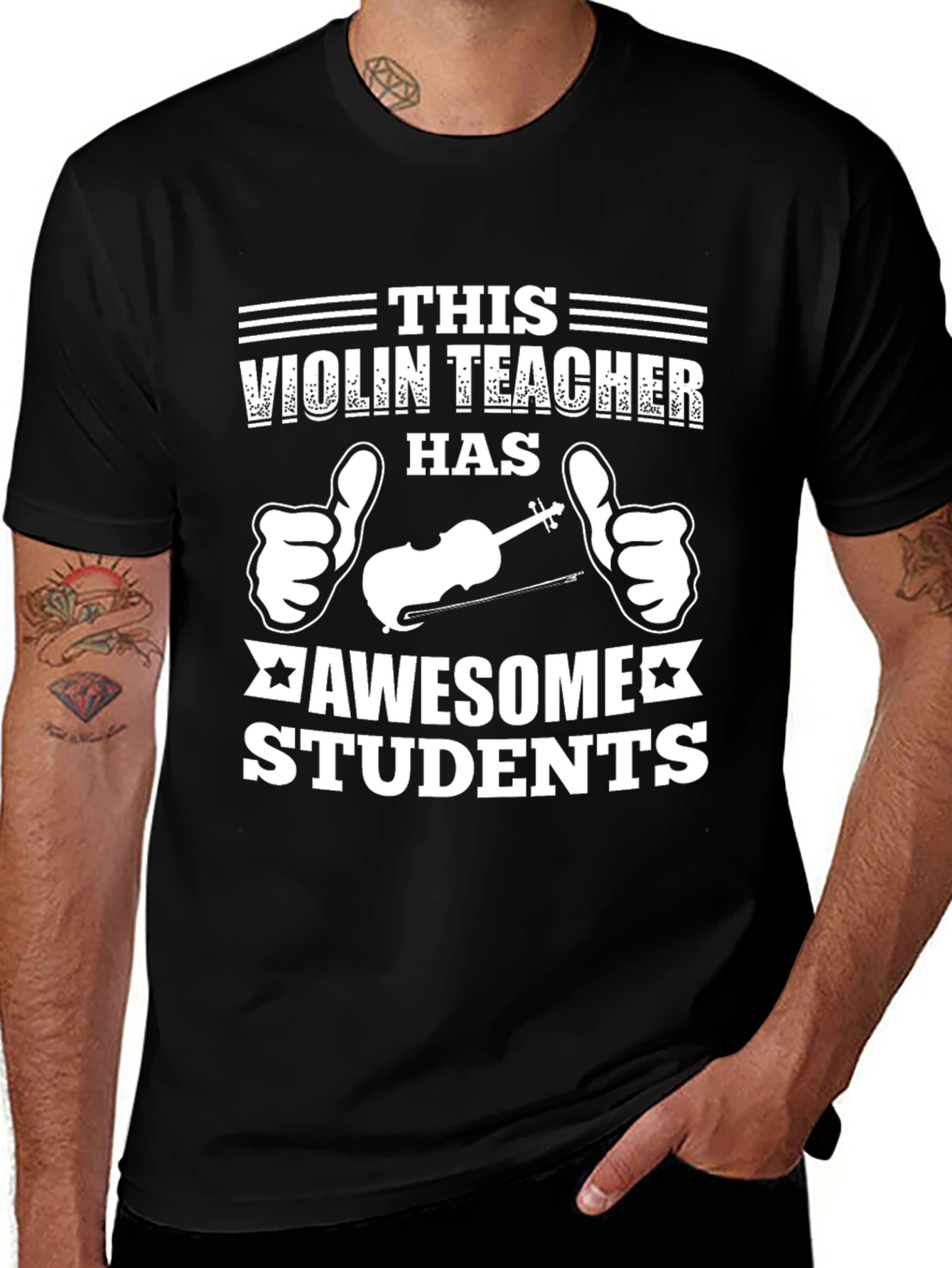 Violin Teacher Awesome Students Graphic T-Shirt