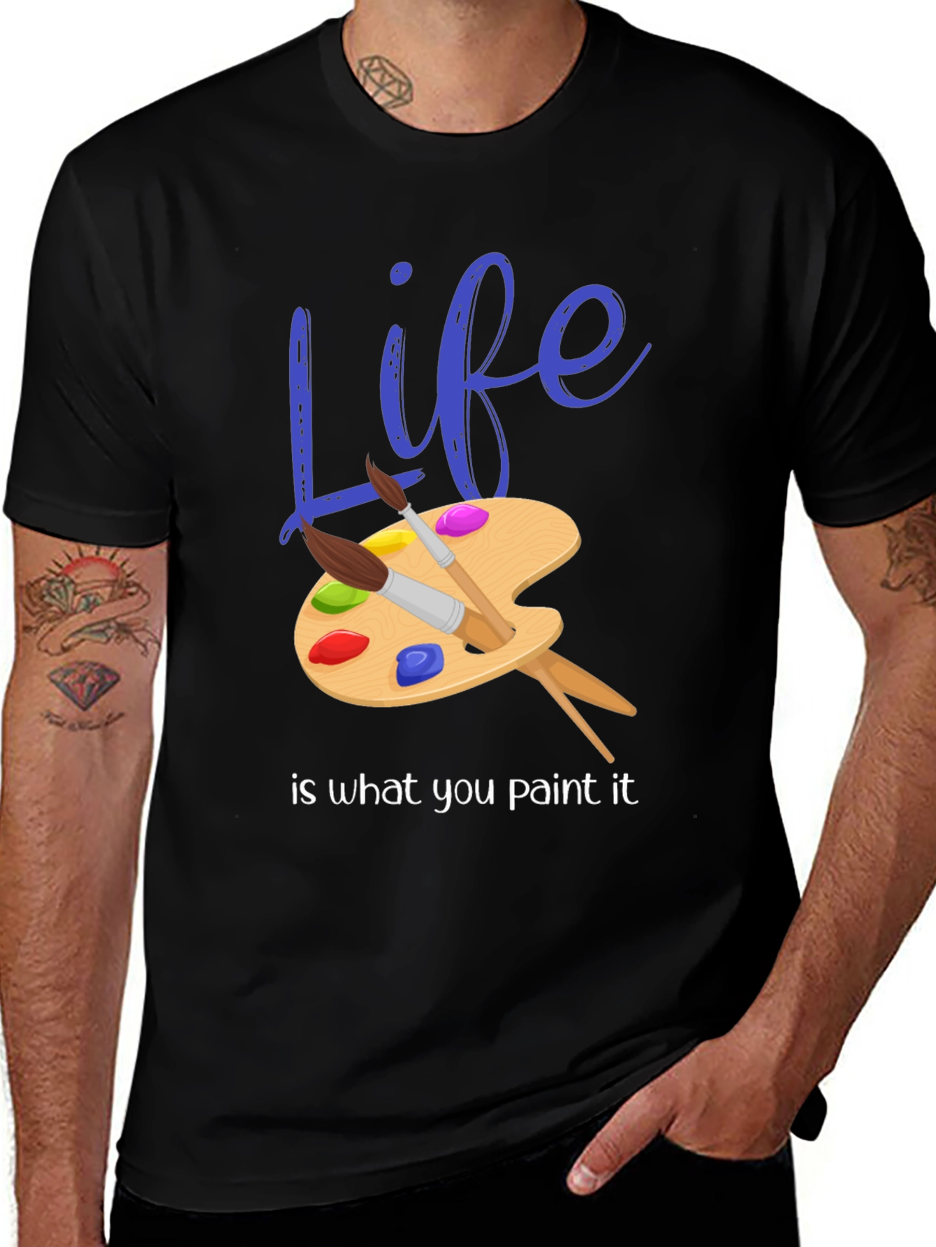 Variant 19 of Life is What You Paint It - Graphic T-Shirt