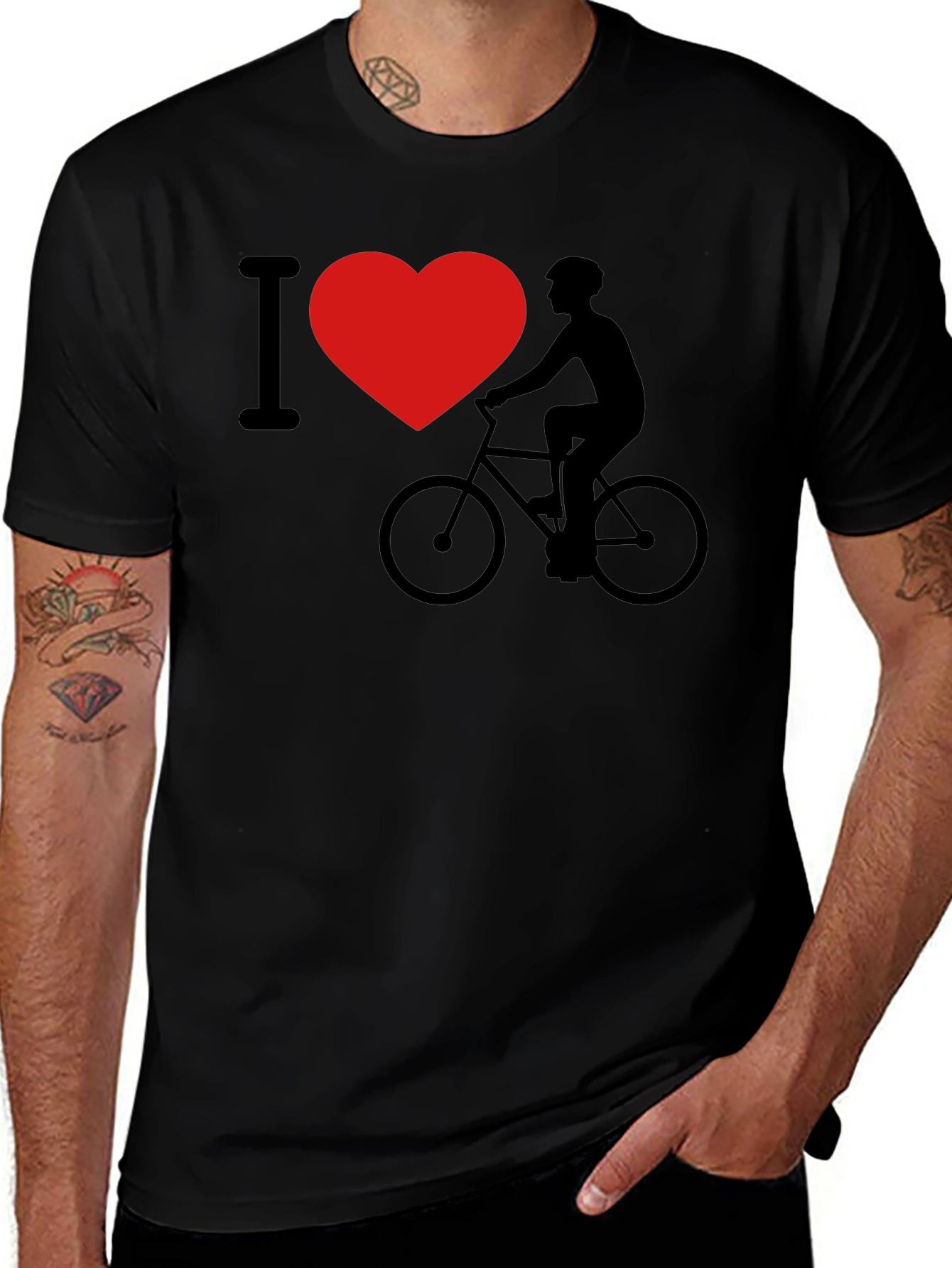 I Heart Biking Graphic T-Shirt