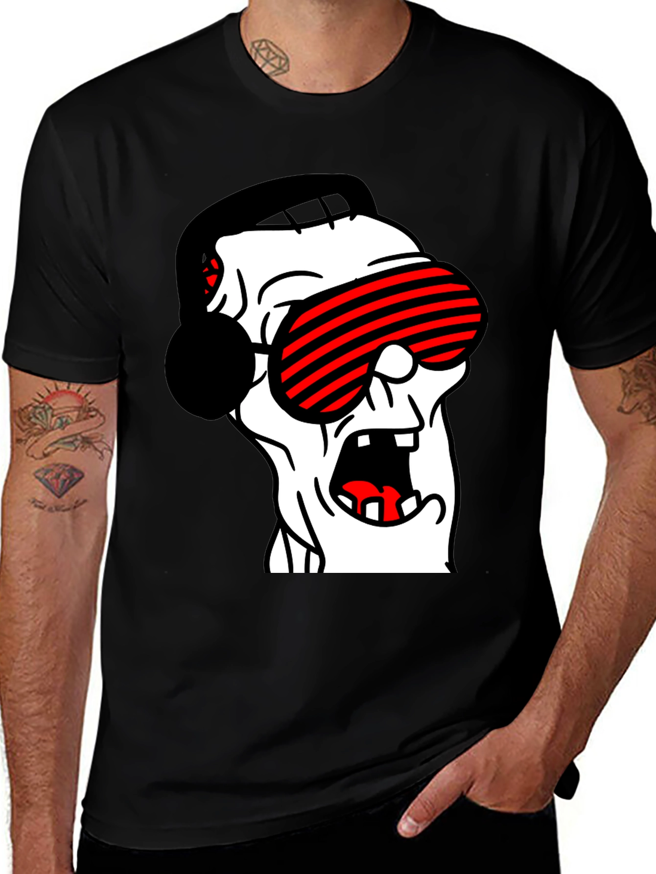 Variant 18 of Zombie DJ T-Shirt - Graphic Tee