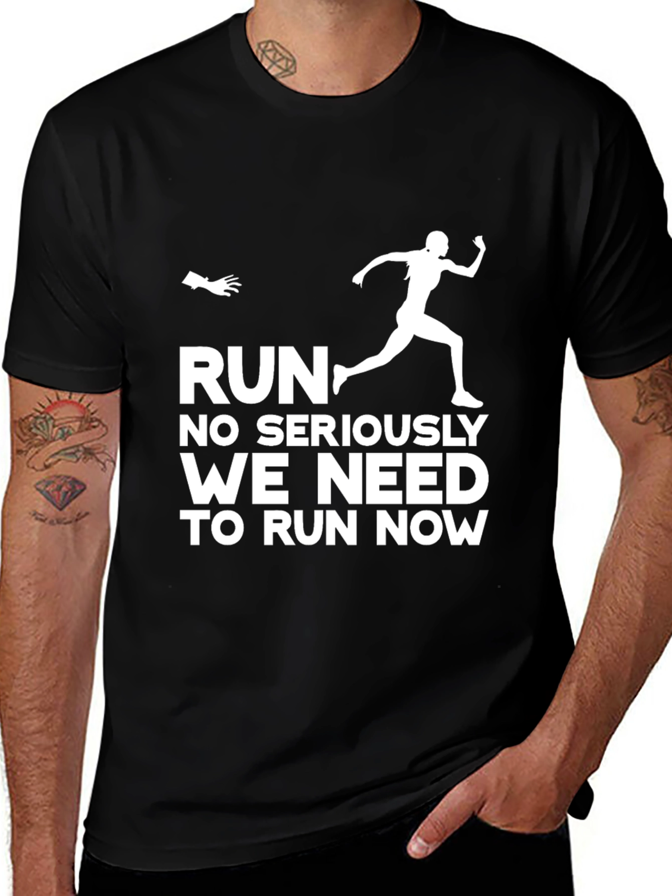 Variant 3 of Run Now Graphic Tee