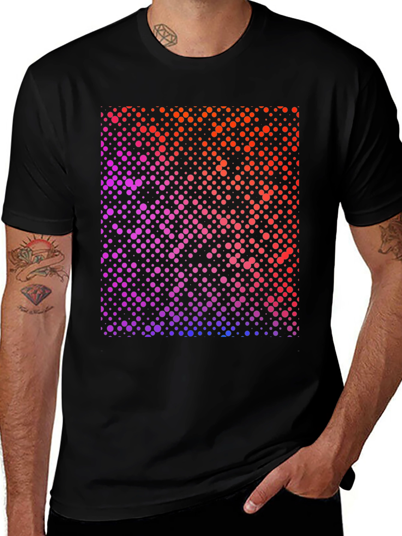Variant 10 of Gradient Dot Matrix T-Shirt