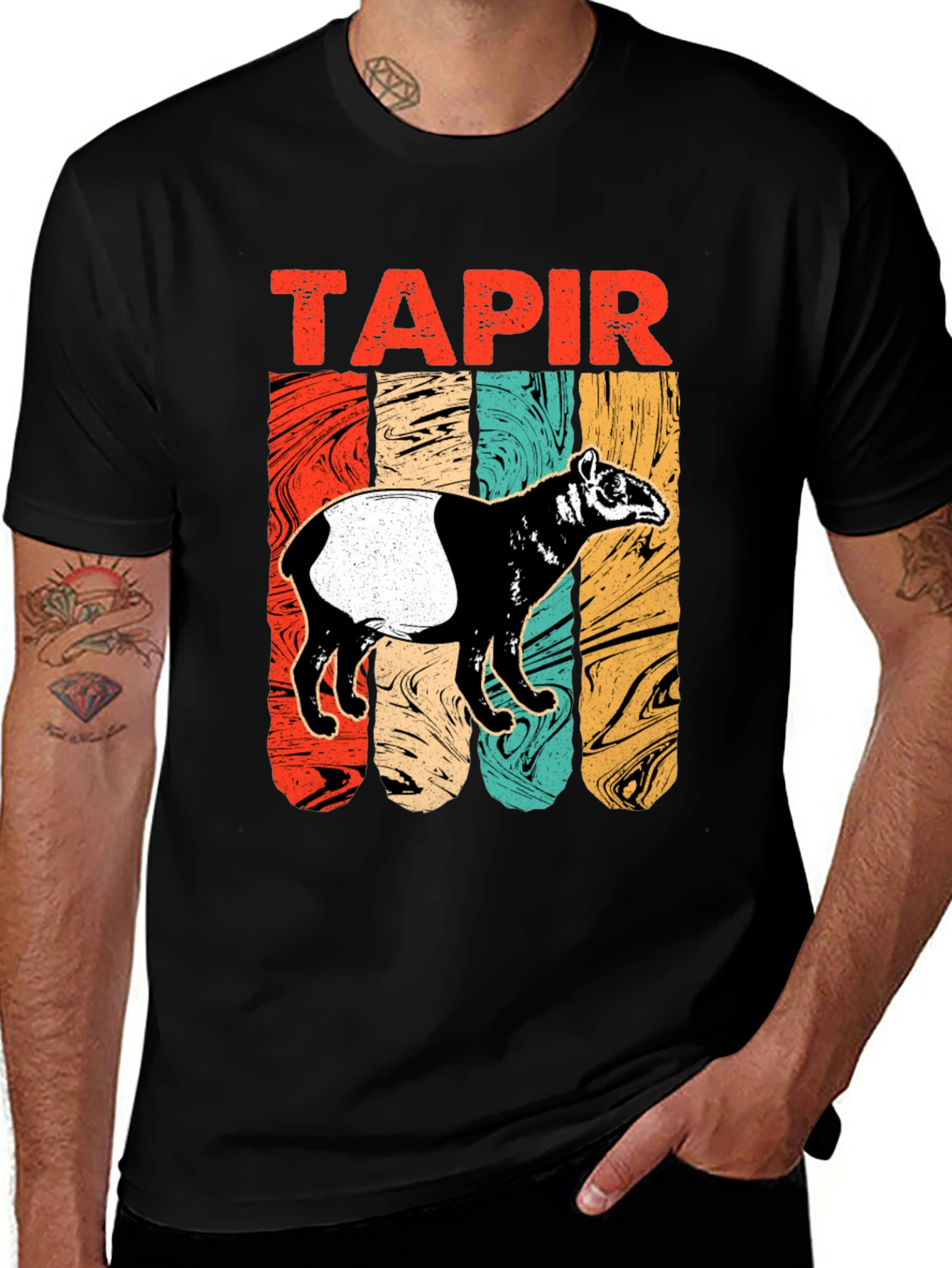 Variant 12 of Vintage Tapir T-Shirt - Retro Animal Tee