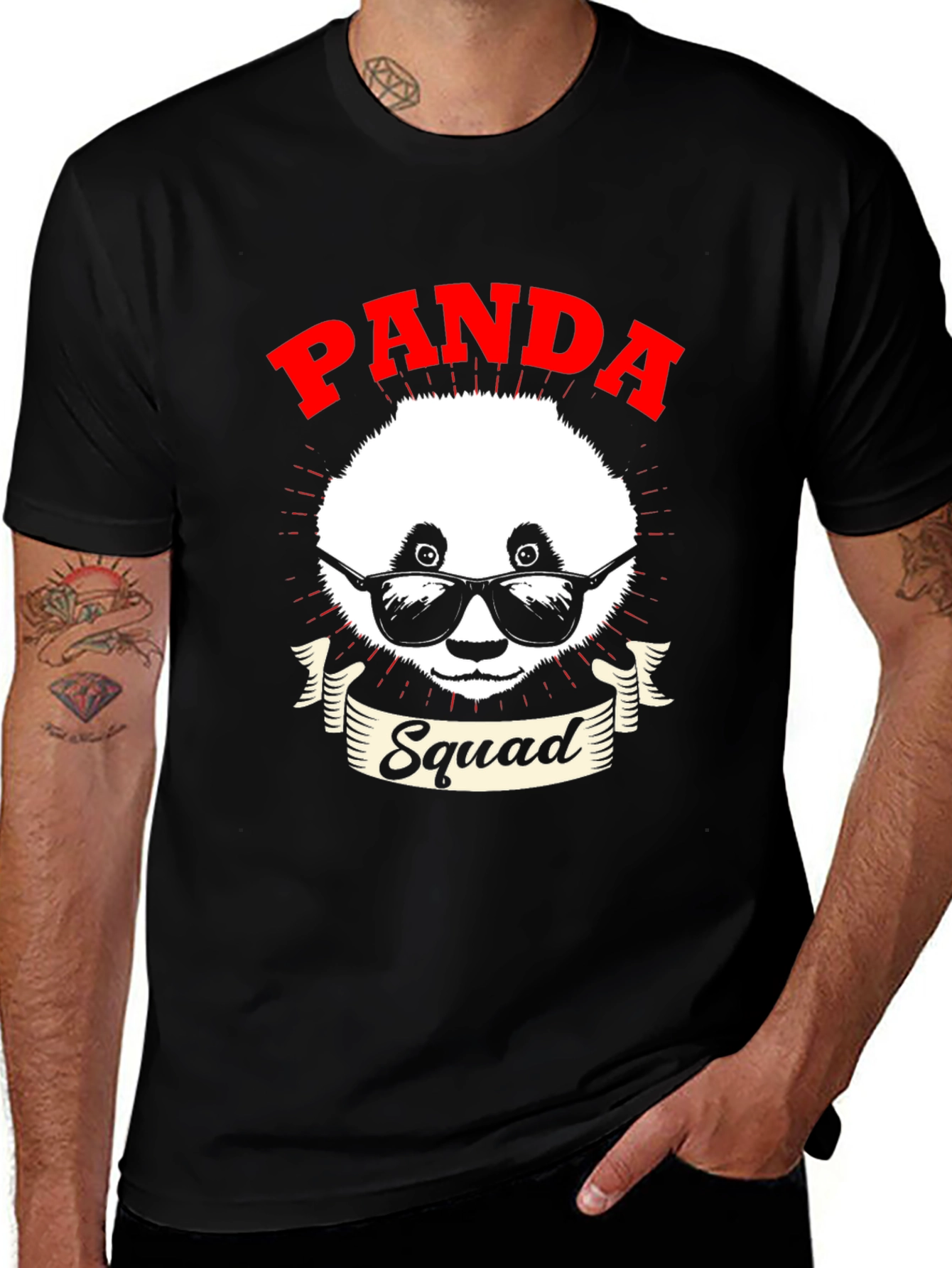 Variant 27 of Panda Squad Graphic Tee - Cool & Comfy