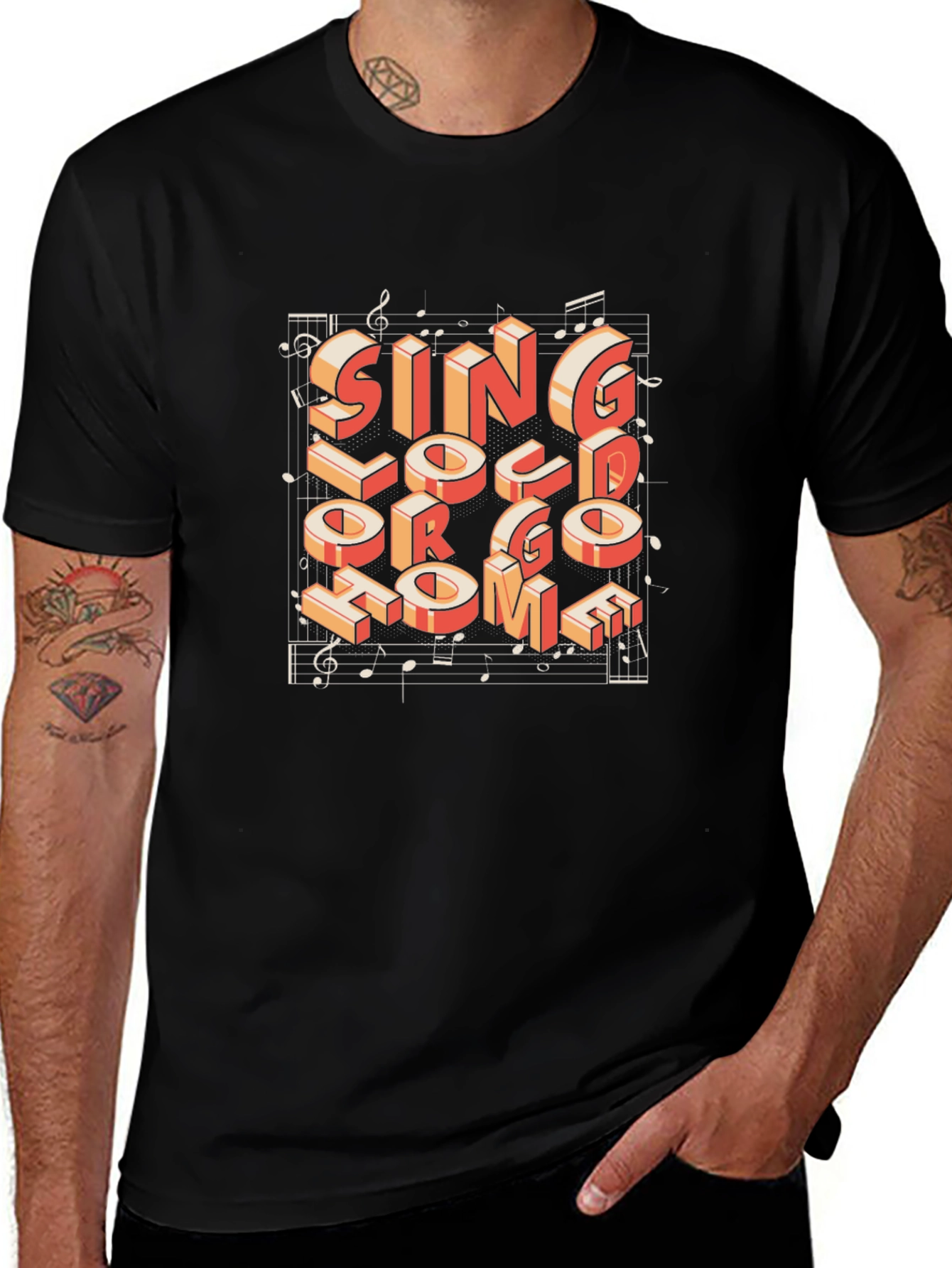 Variant 10 of Sing Loud T-Shirt - Music Lover Tee