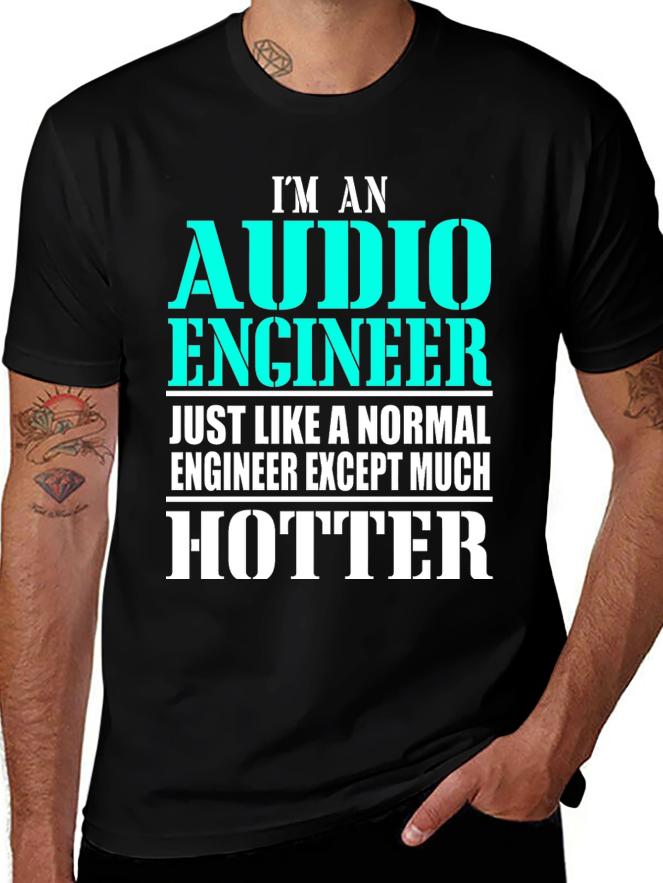 Variant 22 of Audio Engineer Hotter T-Shirt