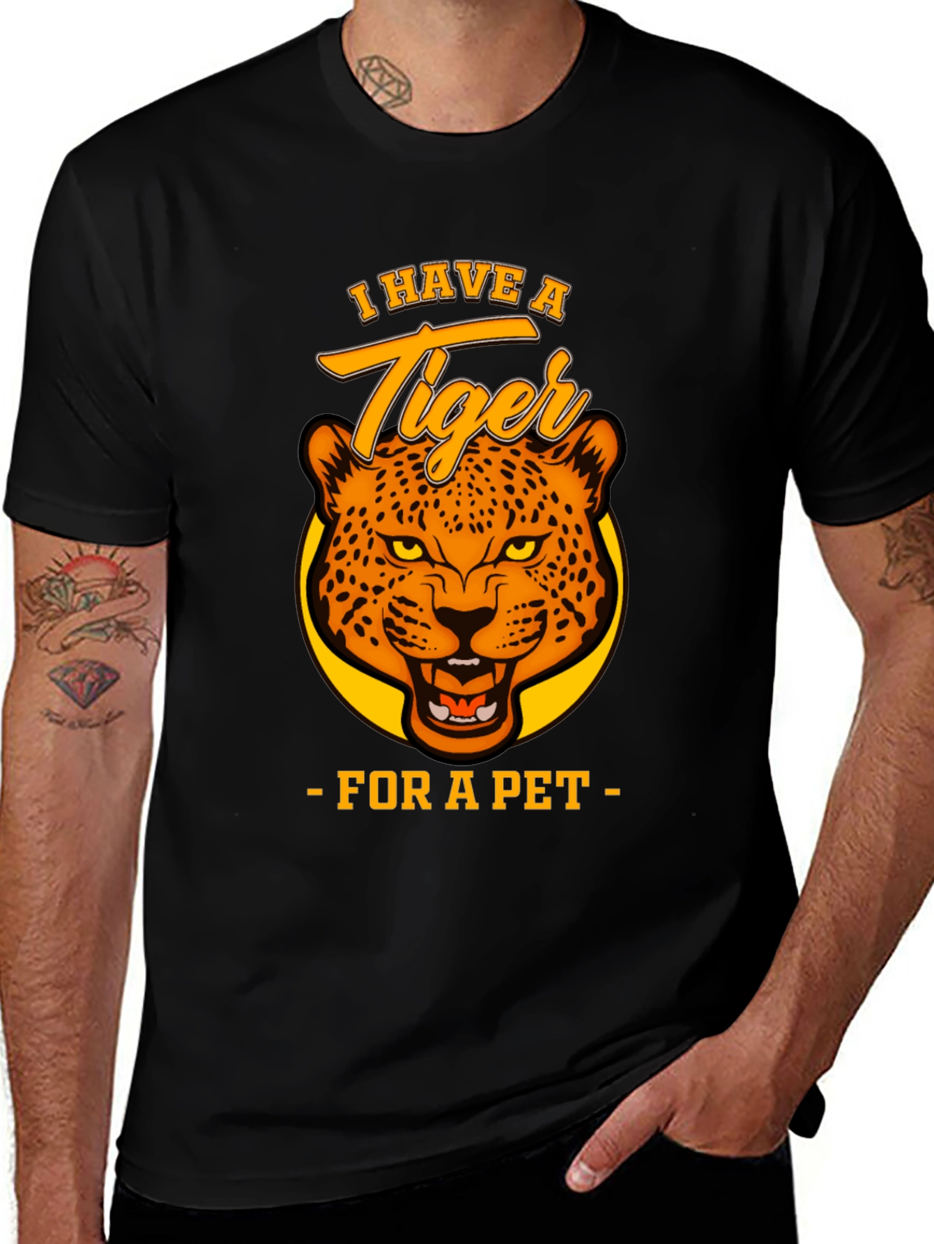 Variant 8 of Tiger Pet Graphic T-Shirt - Bold and Unique