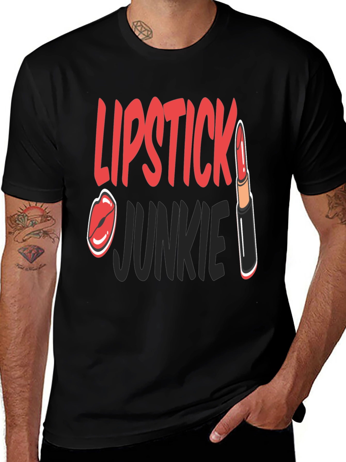 Variant 17 of Lipstick Junkie Graphic T-Shirt