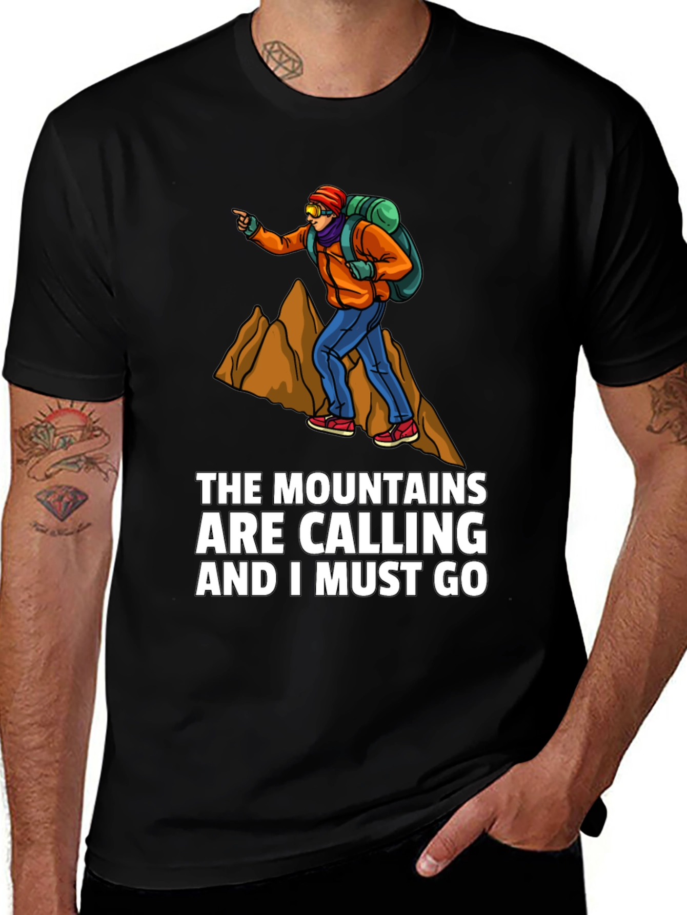 Variant 9 of Mountains are Calling T-Shirt