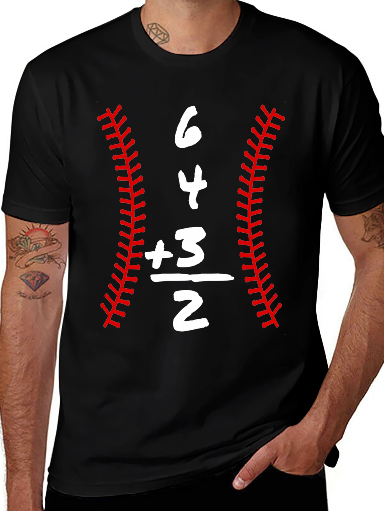 Variant 18 of Baseball Lover's T-Shirt - 643 Double Play Tee