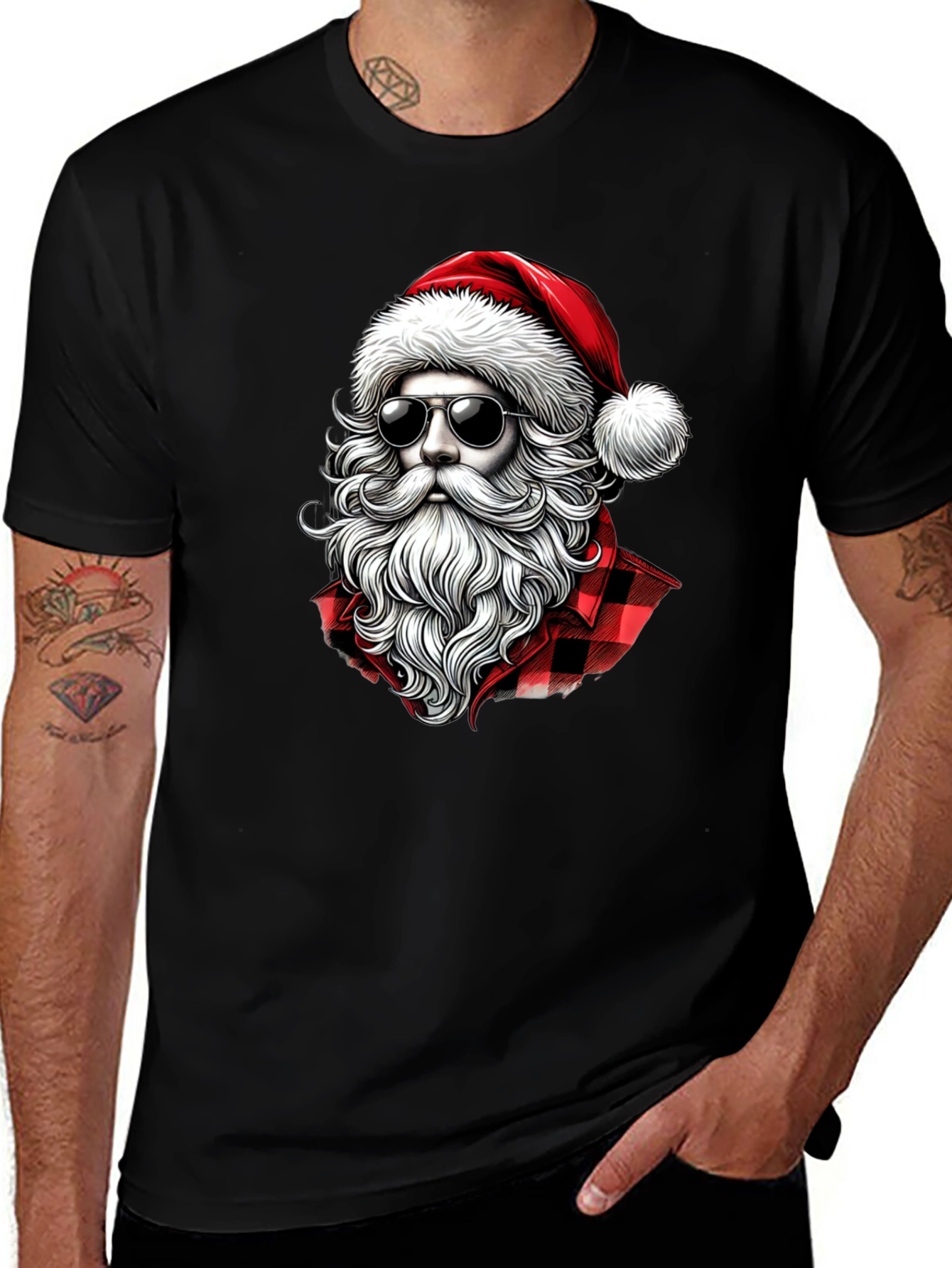 Santa in Shades Graphic Tee