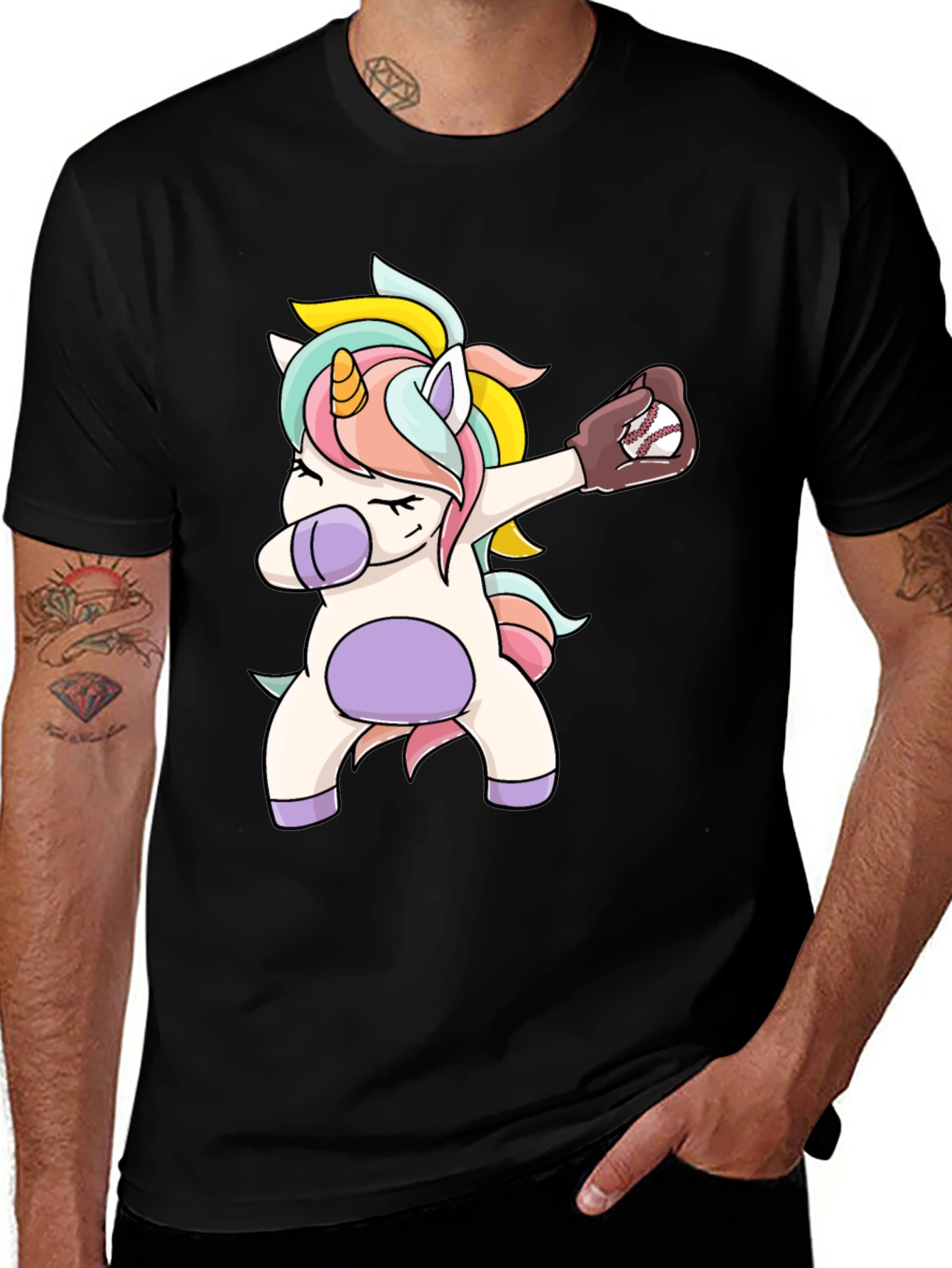 Variant 19 of Unicorn Baseball Dab T-Shirt
