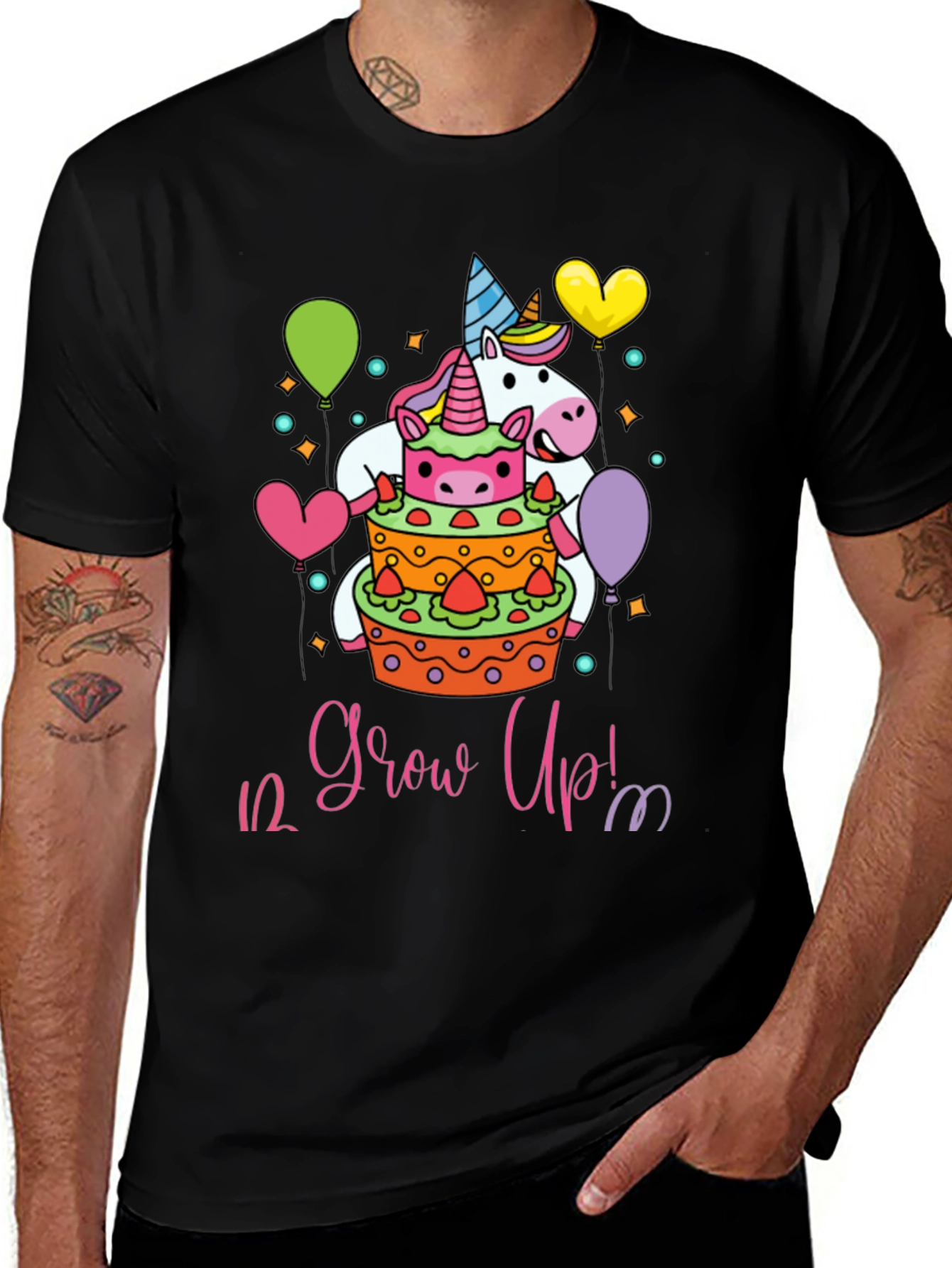 Unicorn 1/2 Birthday Grow Up T-Shirt