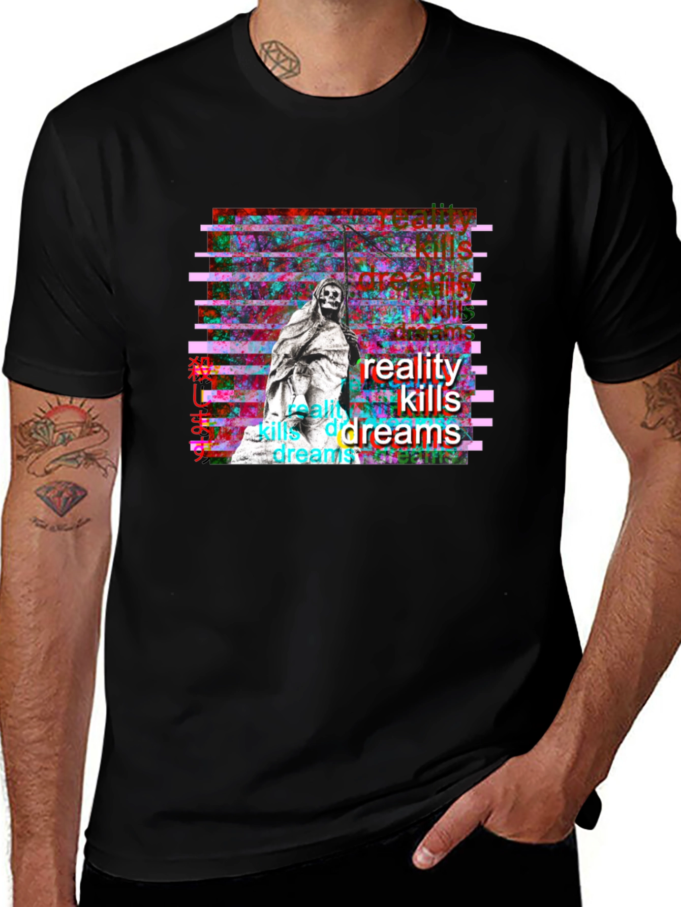 Variant 19 of Reality Kills Dreams Graphic T-Shirt