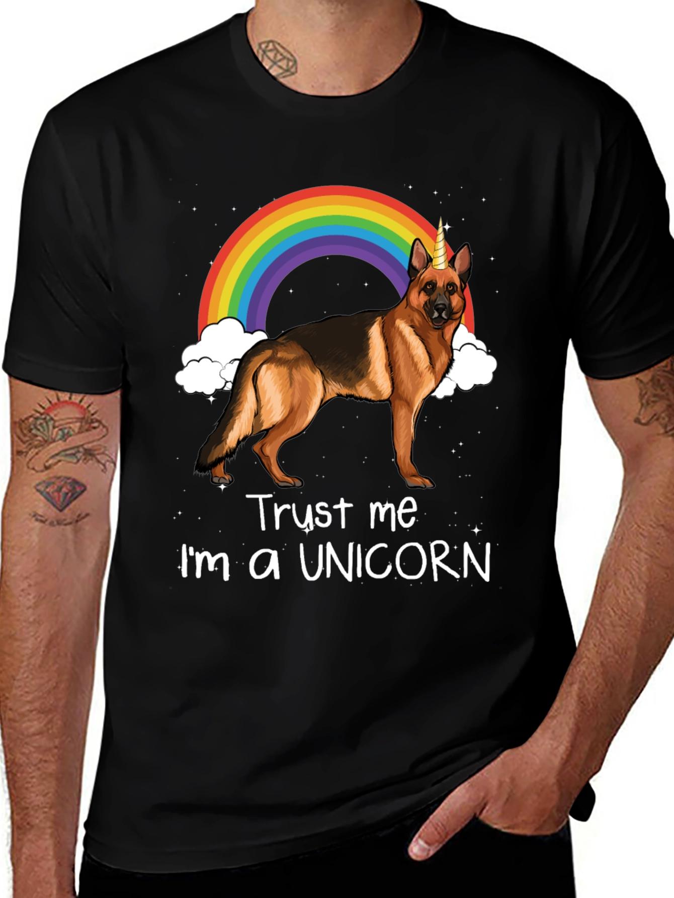 Variant 28 of Unicorn Dog Graphic Tee