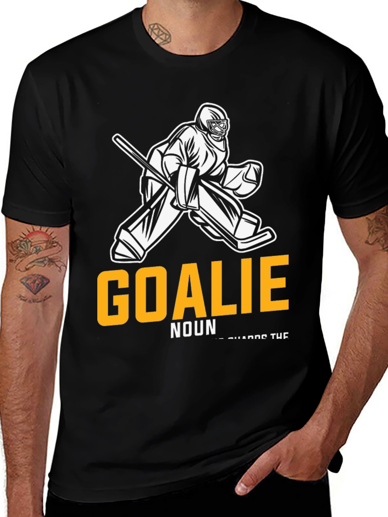 Variant 28 of Hockey Goalie T-Shirt - Definition Style