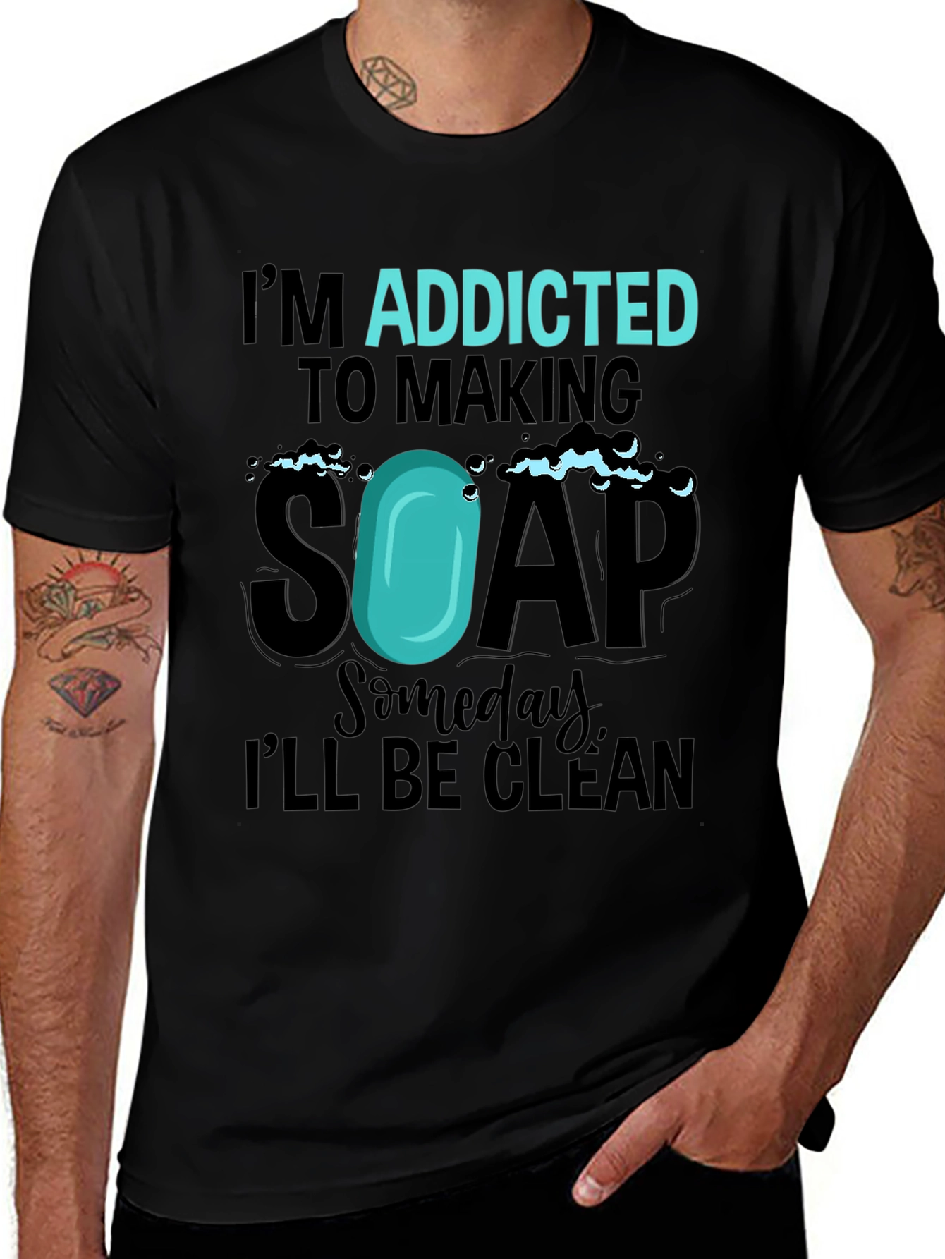 Variant 19 of Addicted to Making Soap Funny T-Shirt