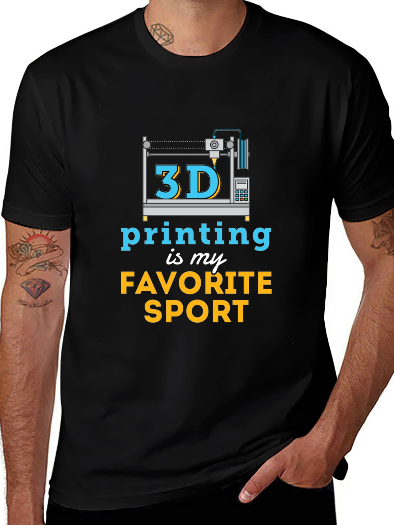 Variant 3 of 3D Printing is My Favorite Sport T-Shirt