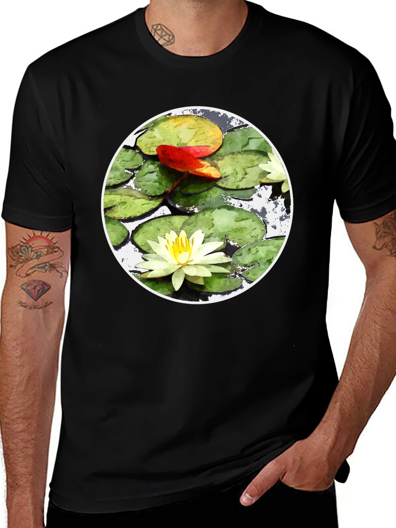Variant 23 of Lily Pond Art T-Shirt