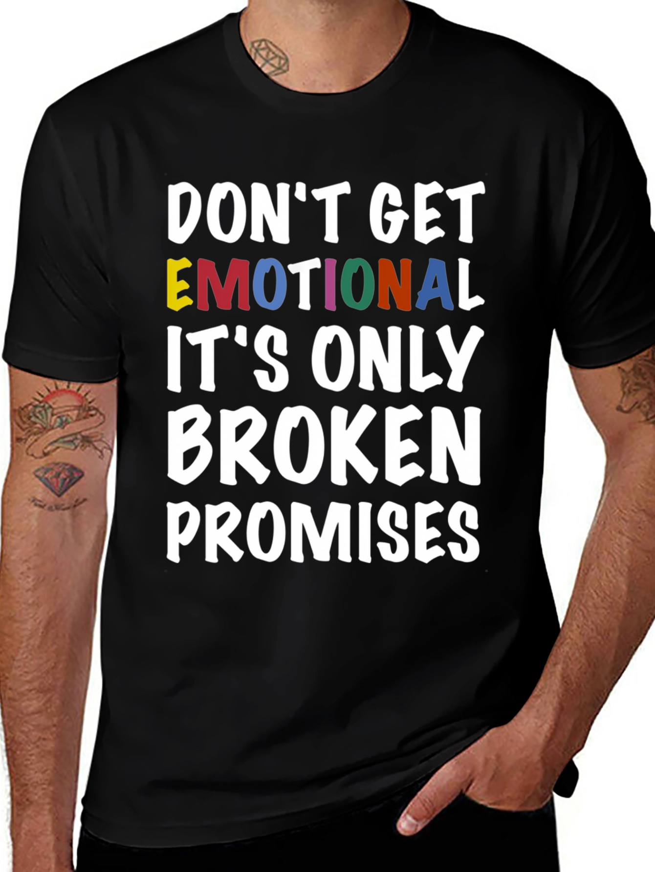 Variant 30 of Emotional Broken Promises Graphic Tee