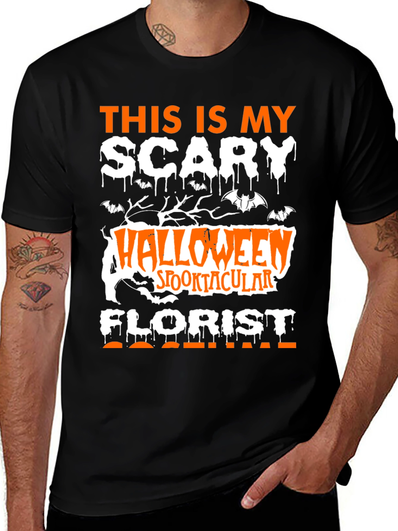 Scary Halloween Florist T-Shirt