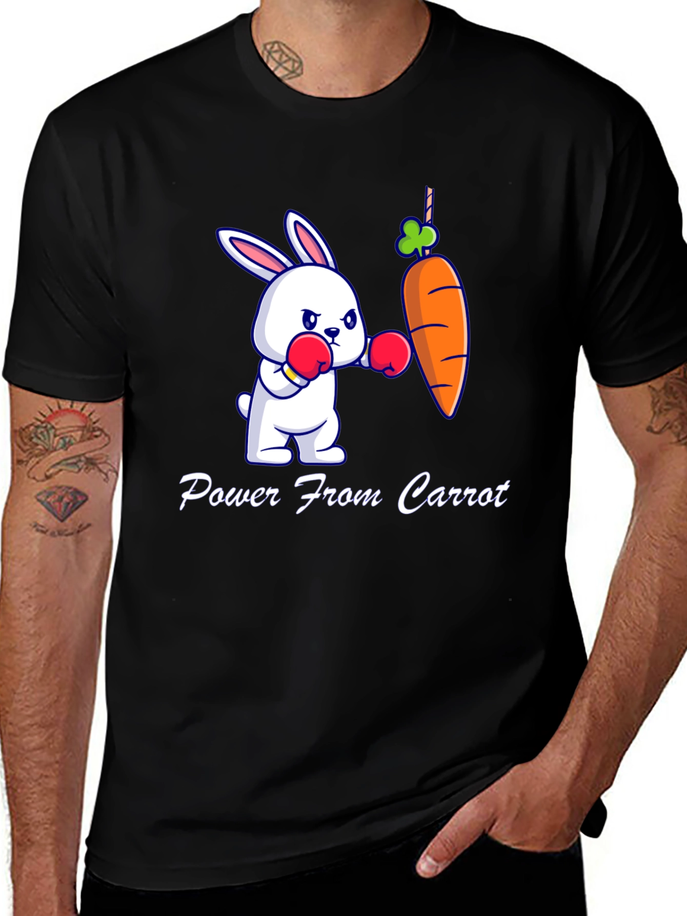 Variant 24 of Power From Carrot Graphic T-Shirt