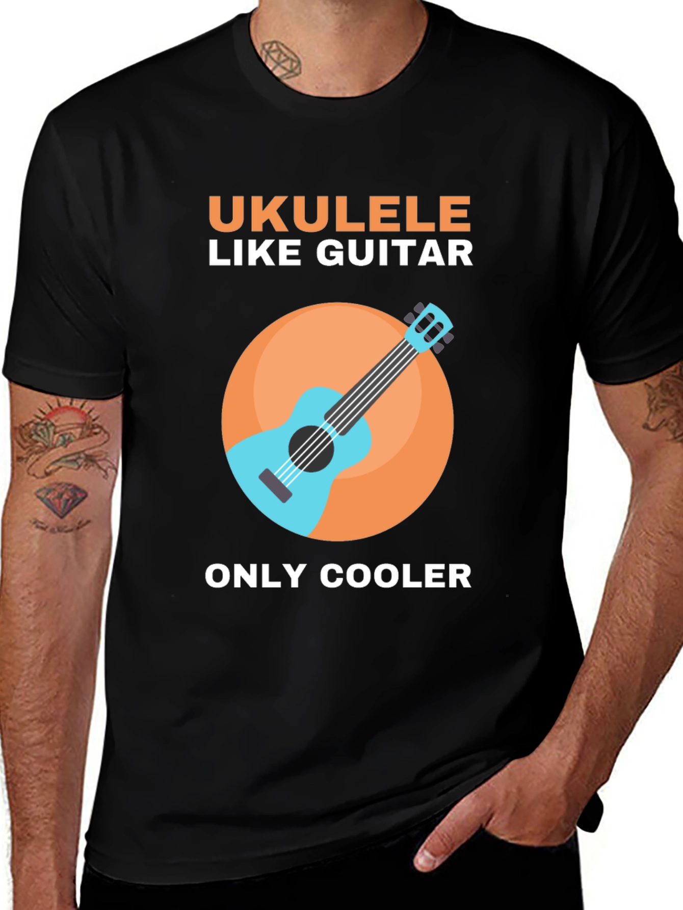Variant 4 of Ukulele Like Guitar Graphic Tee