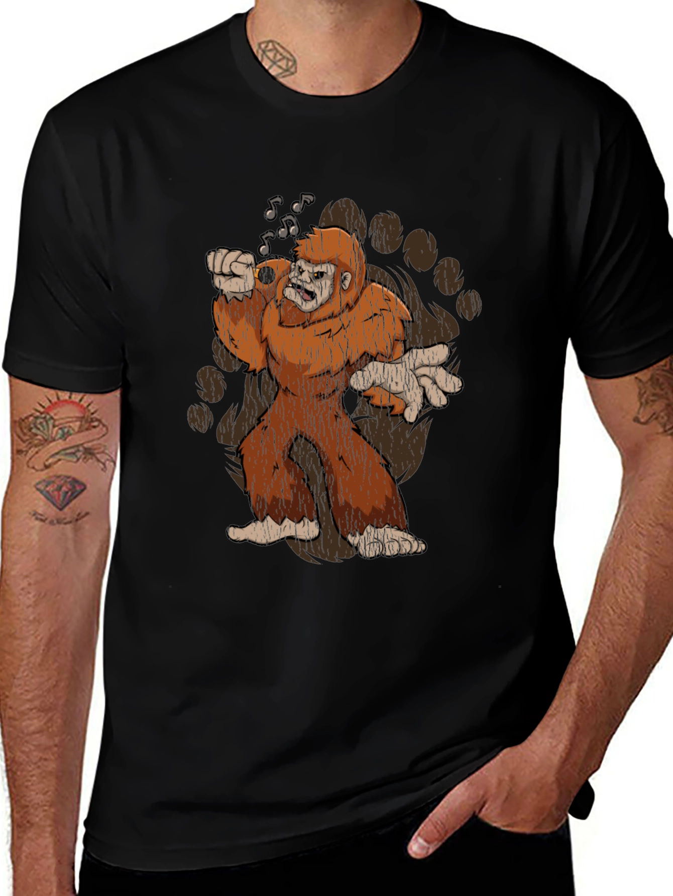 Variant 29 of Singing Bigfoot Graphic Tee