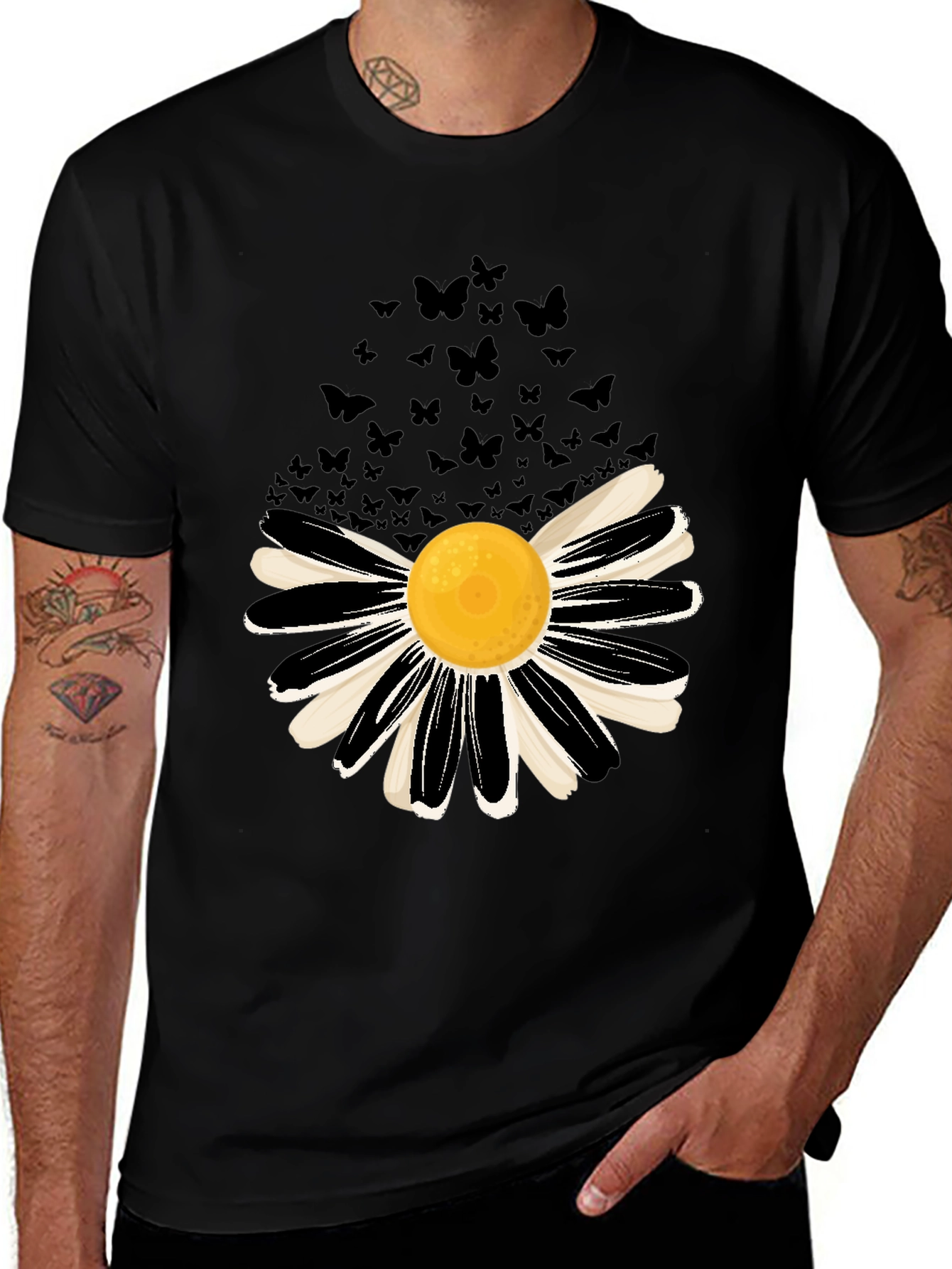 Variant 8 of Daisy Butterfly Graphic Tee