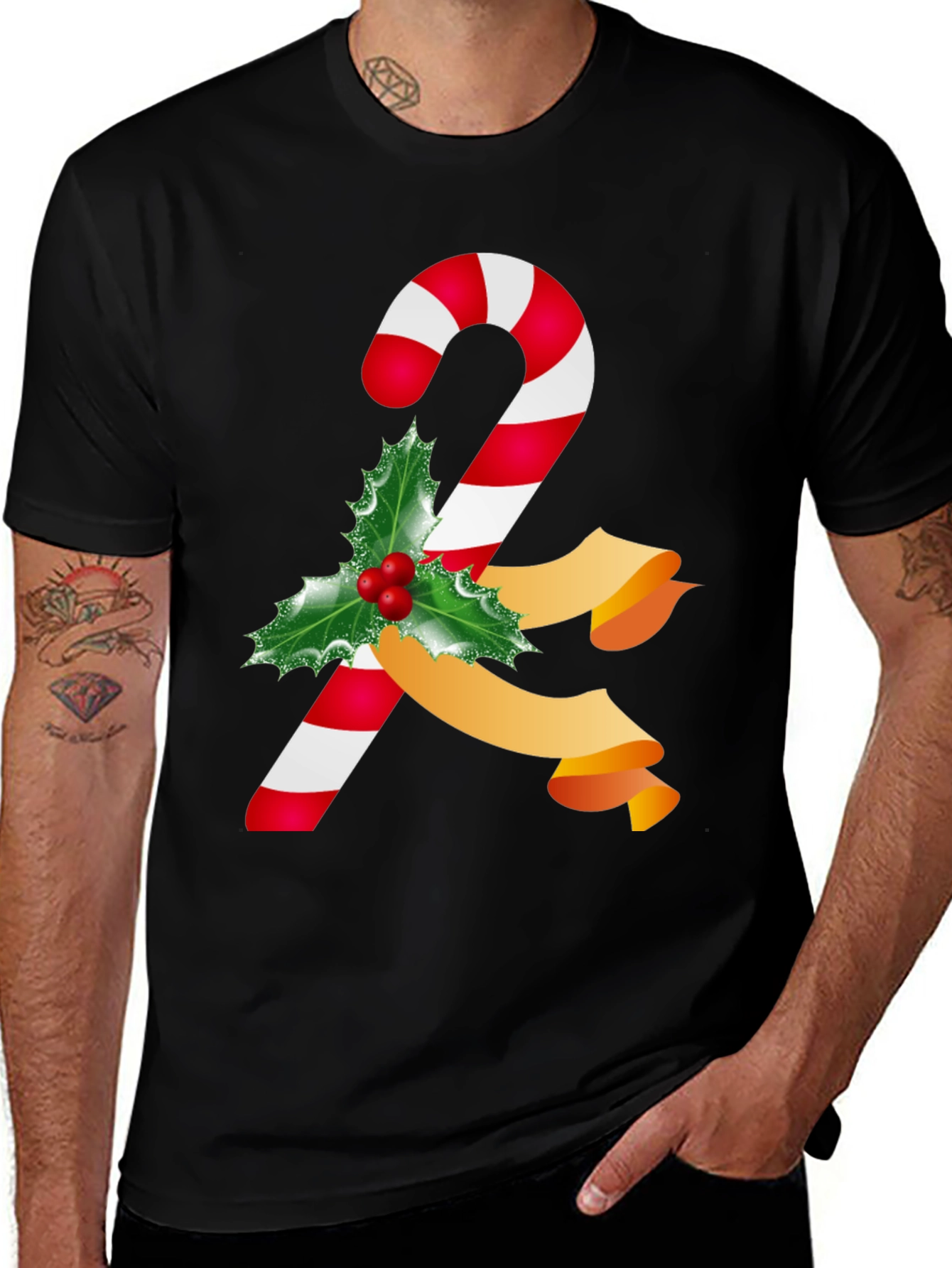Variant 26 of Candy Cane Christmas T-Shirt - Holiday Festive Wear