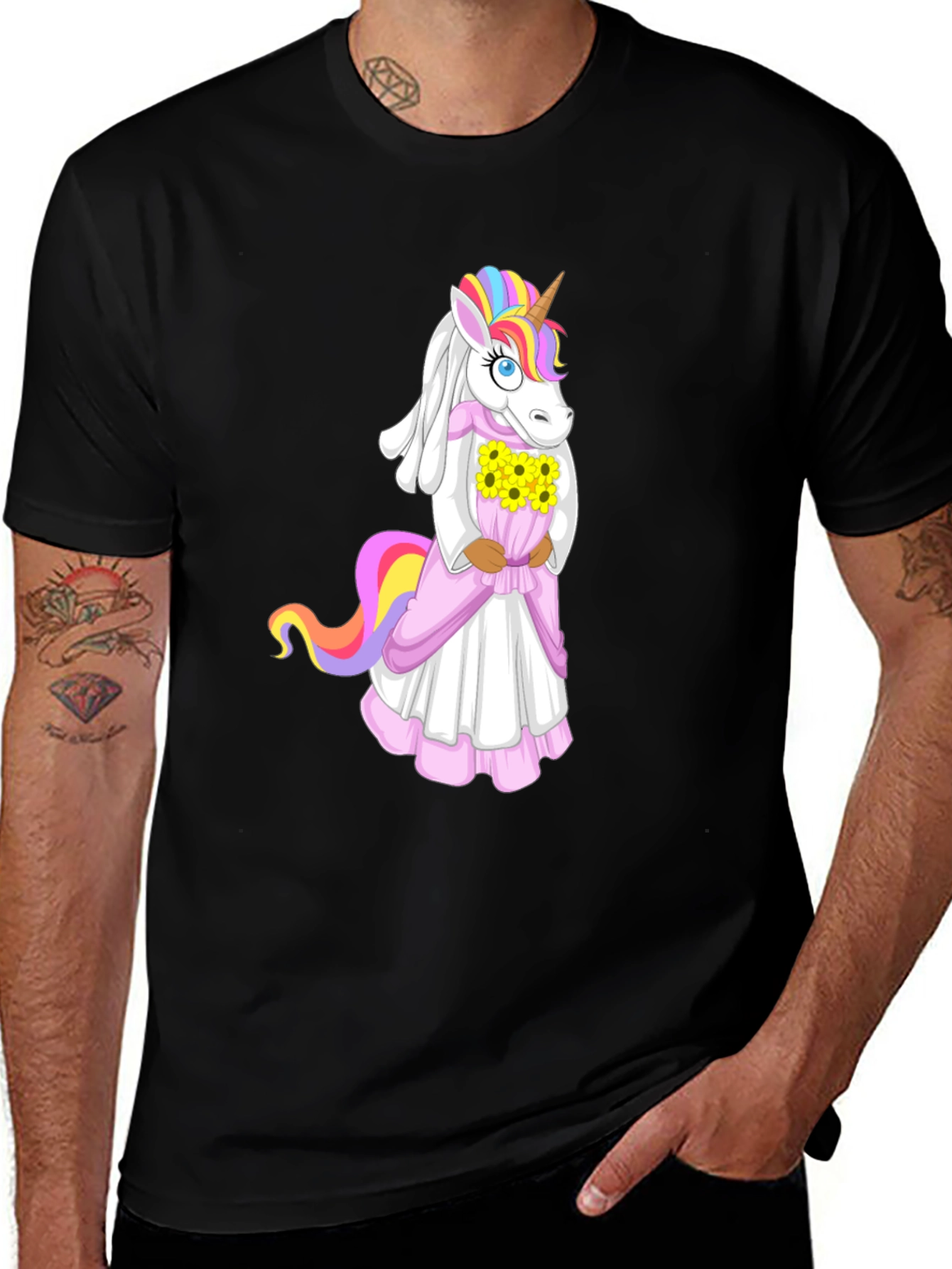 Variant 7 of Unicorn Princess T-Shirt - Fantasy Graphic Tee