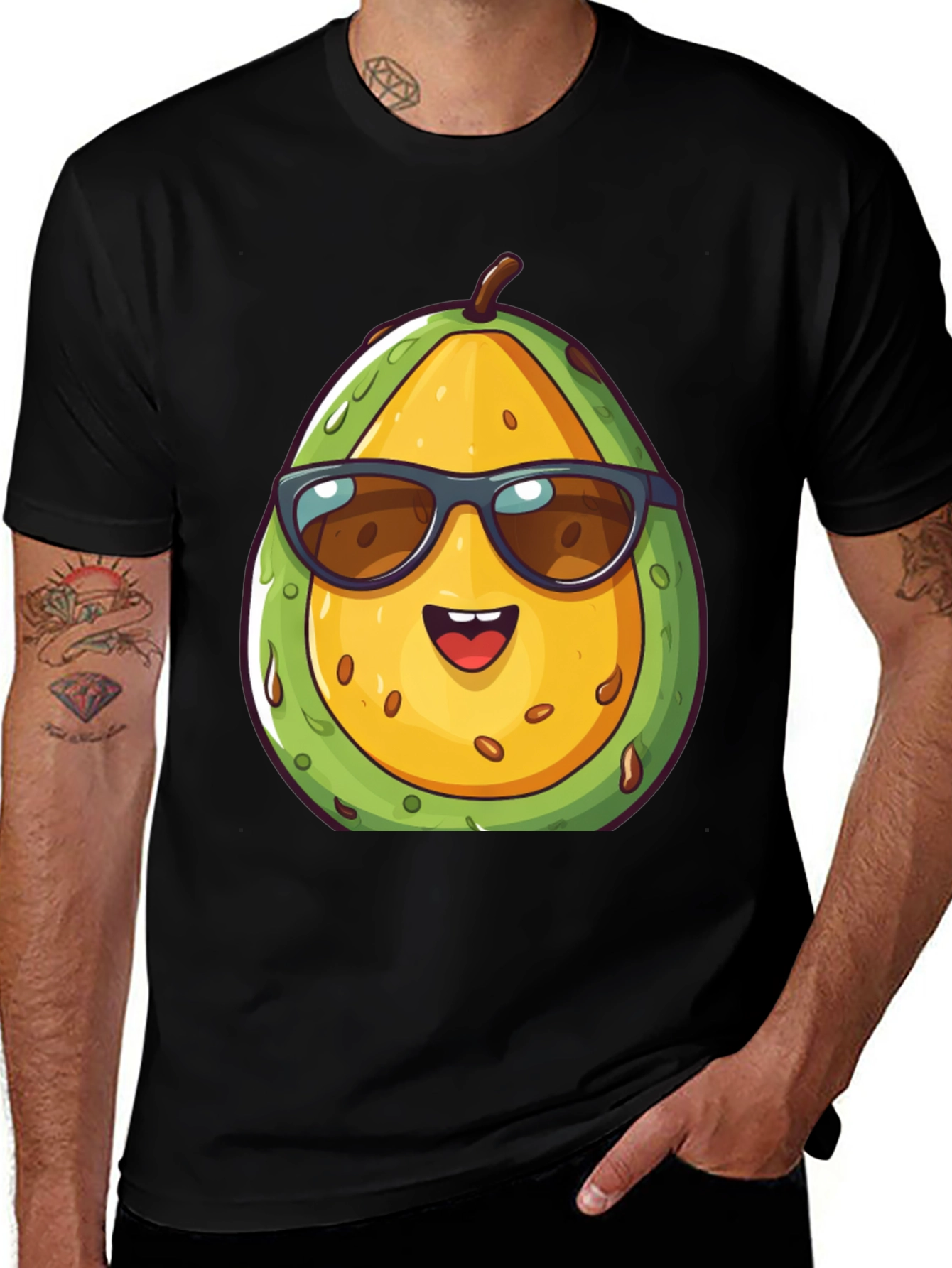 Variant 13 of Cool Avocado T-Shirt - Funny Graphic Tee