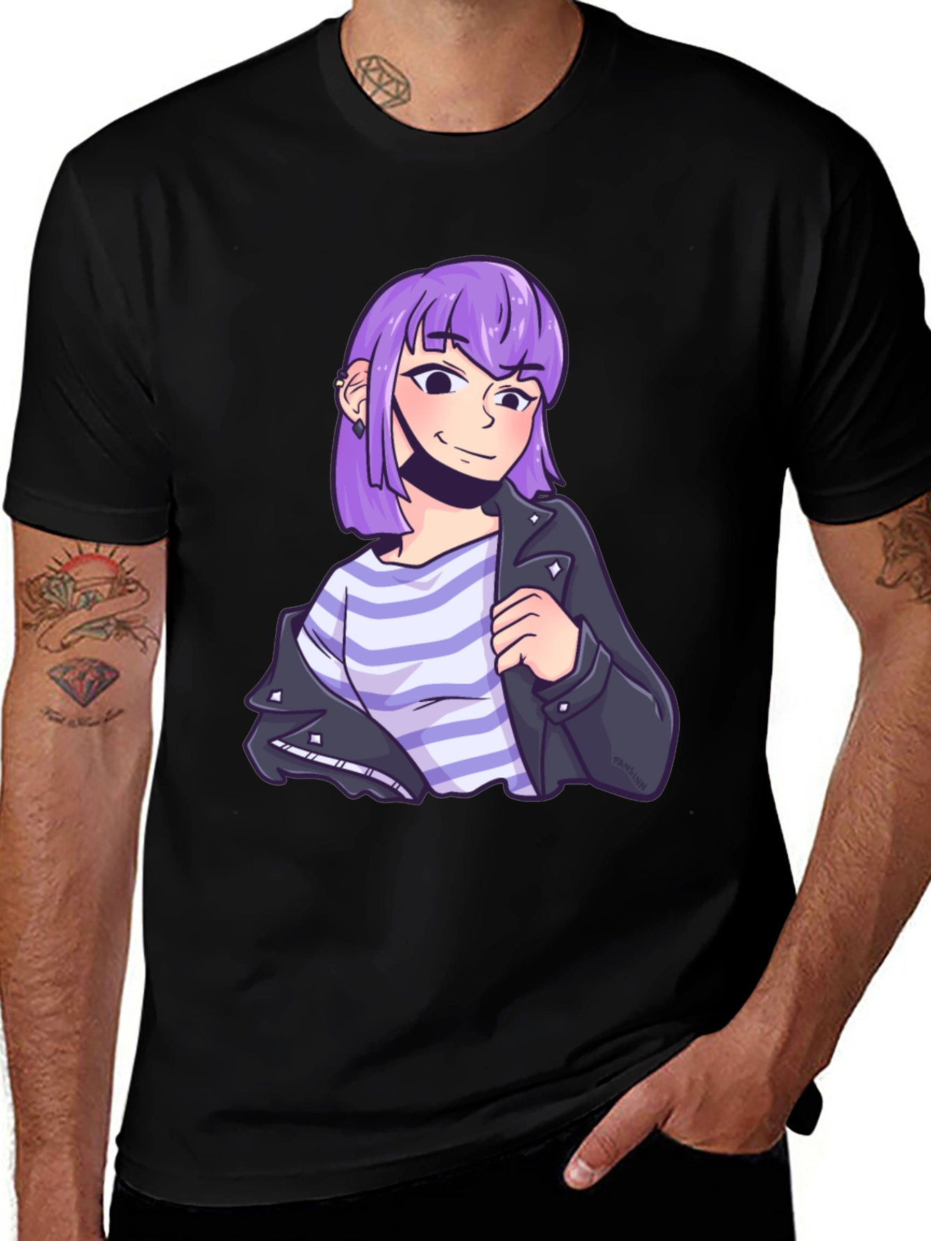 Variant 30 of Anime Girl T-Shirt - Stylish Black Tee