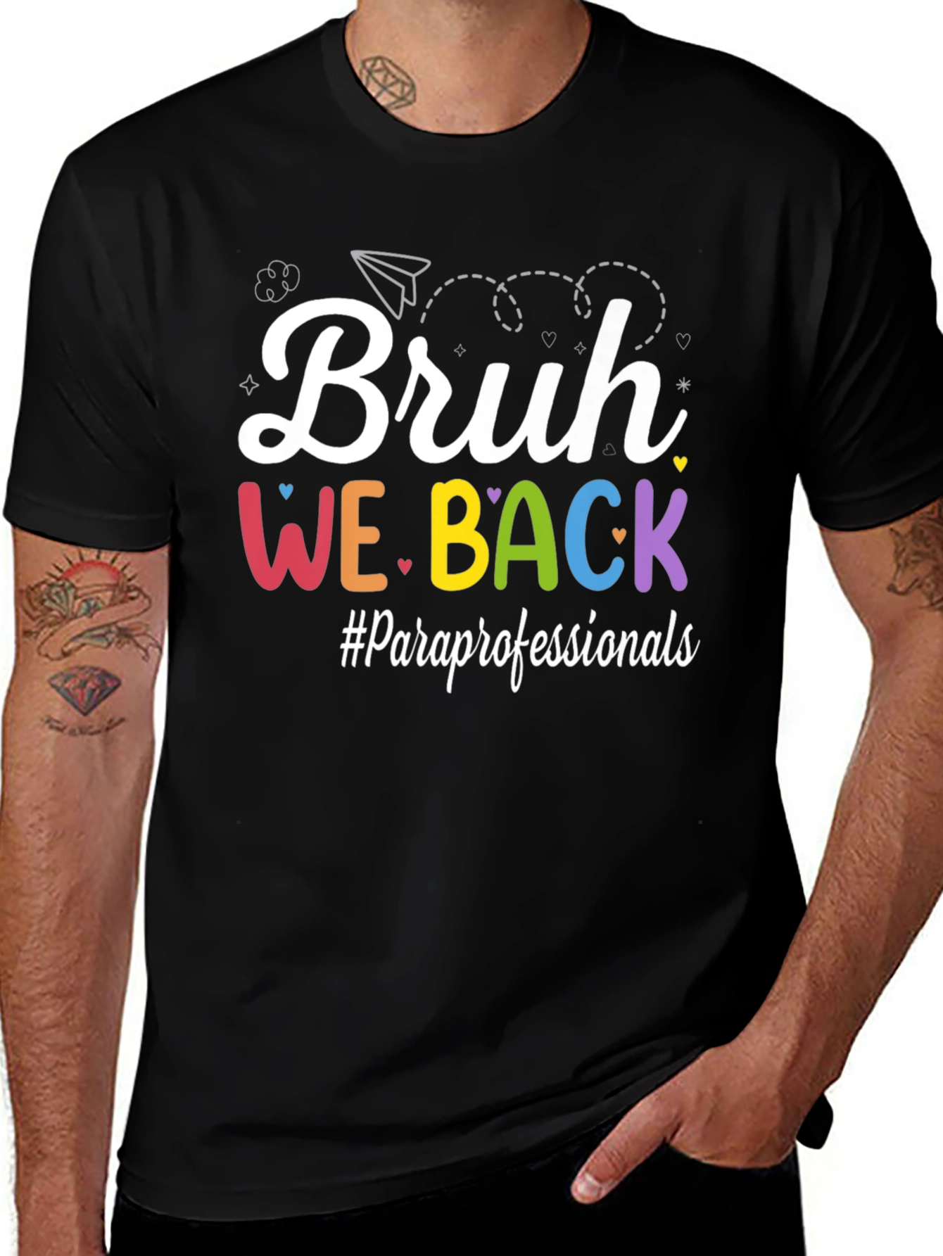 Variant 15 of Bruh We Back T-Shirt Paraprofessionals Back To School Tee