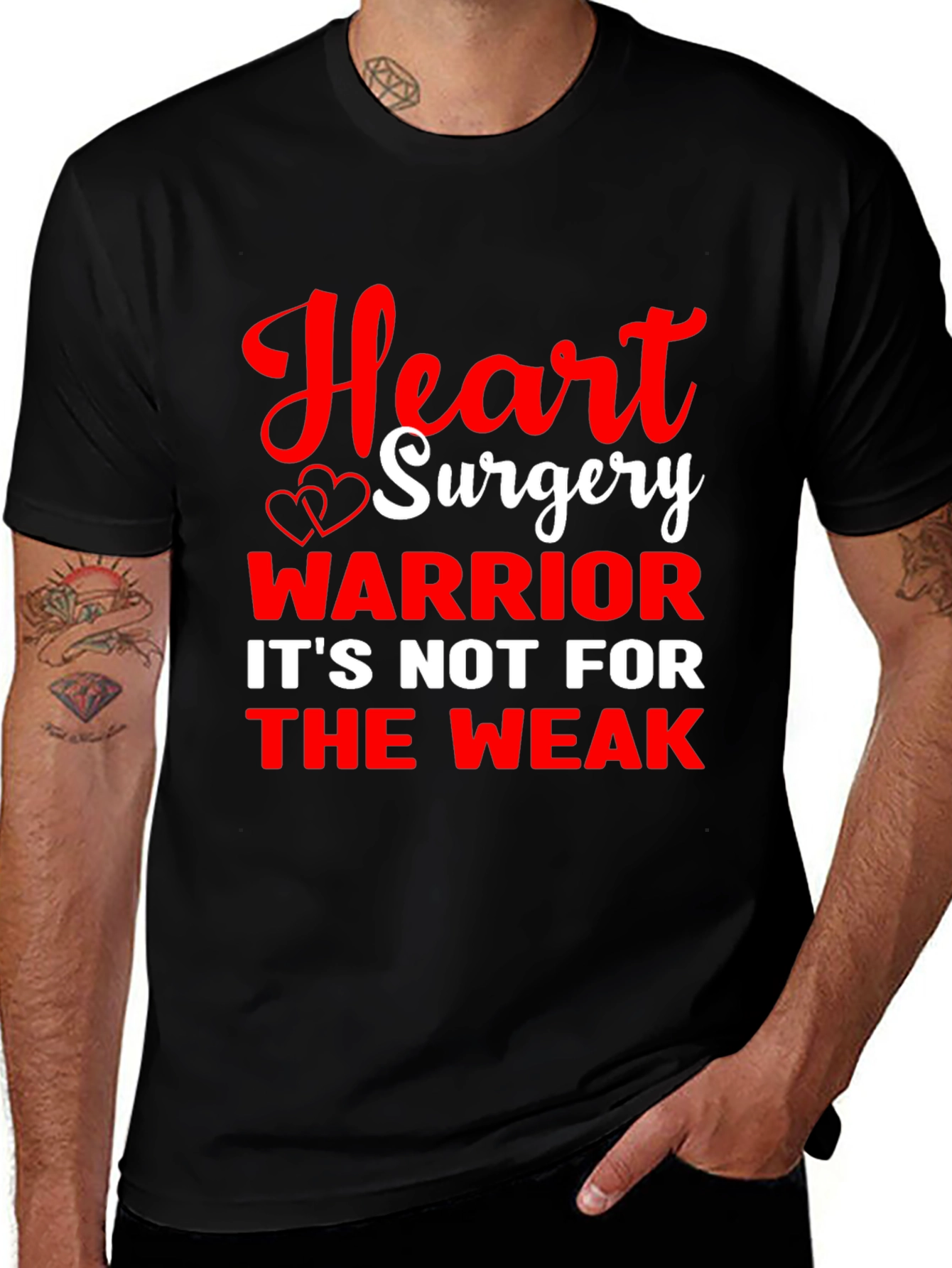 Variant 4 of Heart Surgery Warrior Graphic T-Shirt