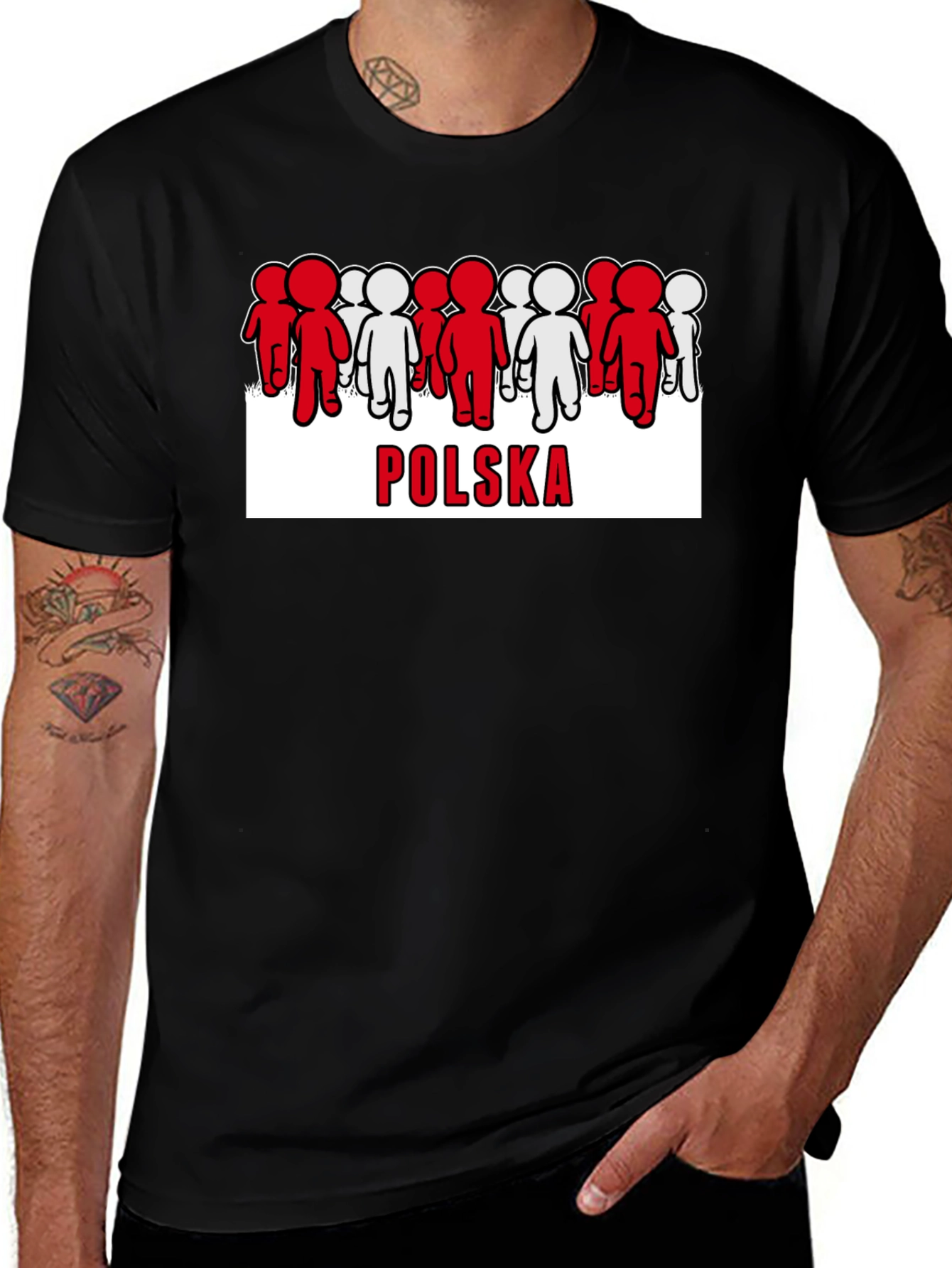 Poland Polska T-Shirt Graphic Tee Unisex