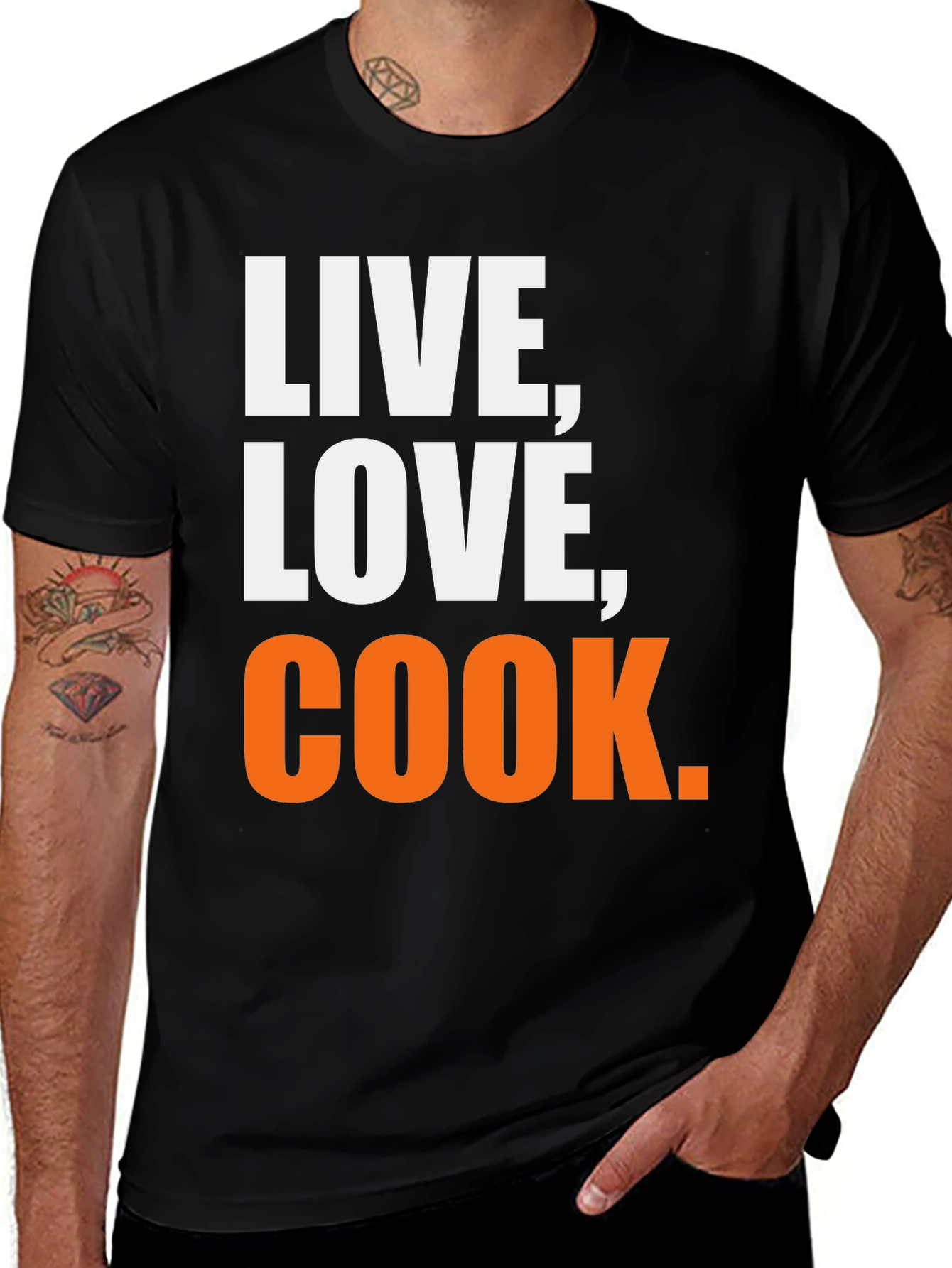 Variant 7 of Live, Love, Cook Graphic T-Shirt