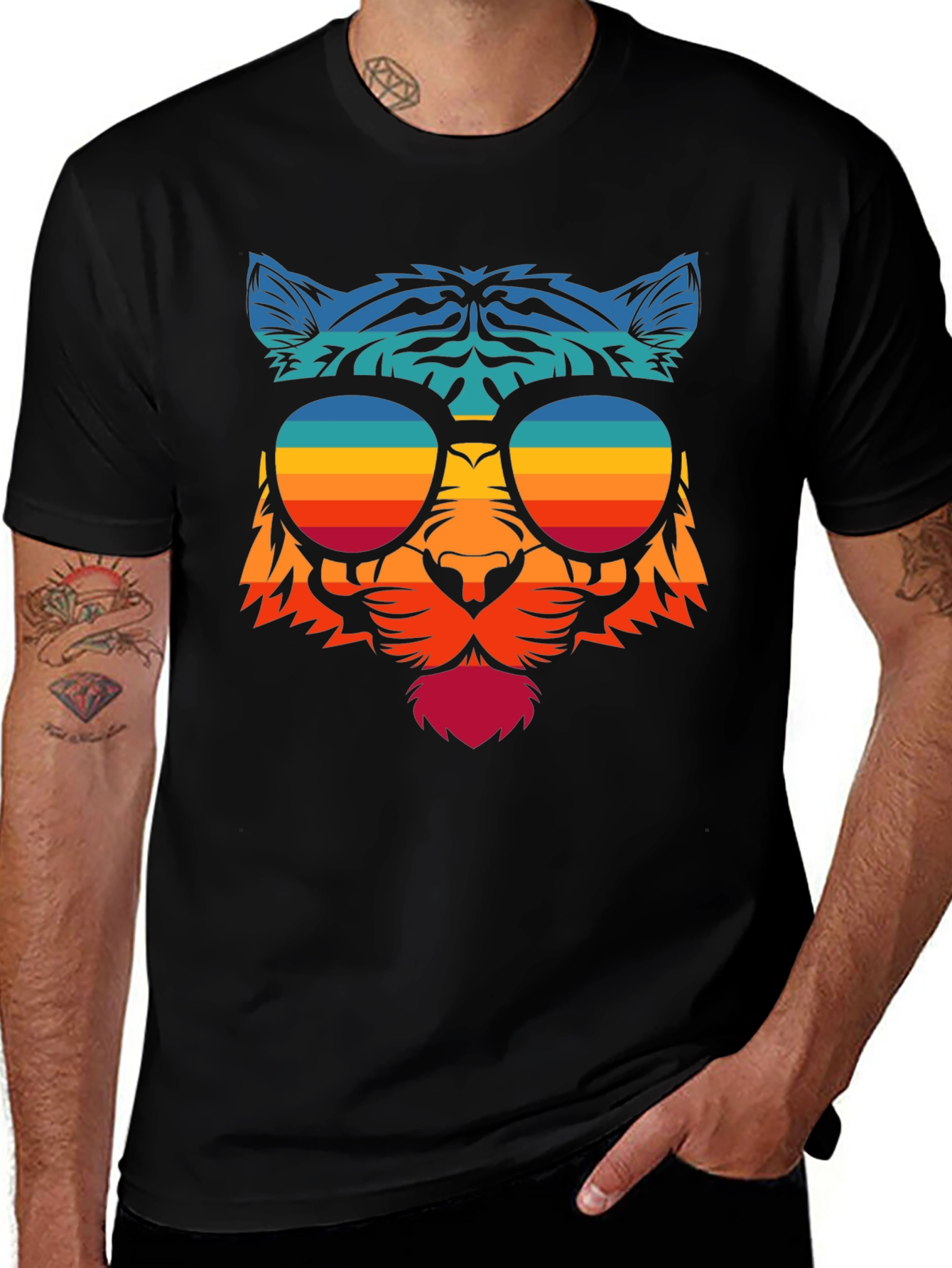 Variant 27 of Retro Tiger Graphic Tee