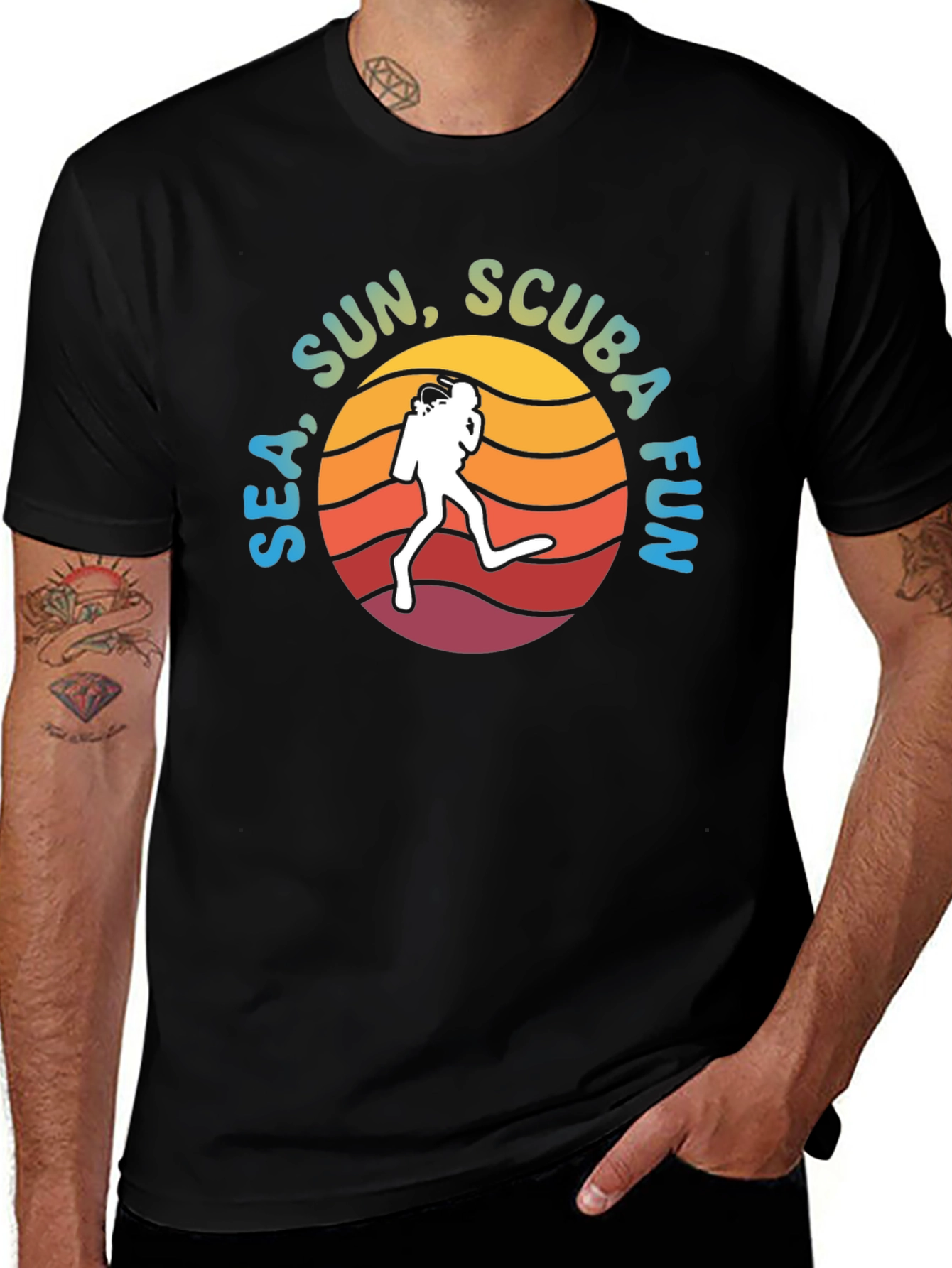Variant 6 of Sea Sun Scuba Fun T-Shirt - Diving Adventure