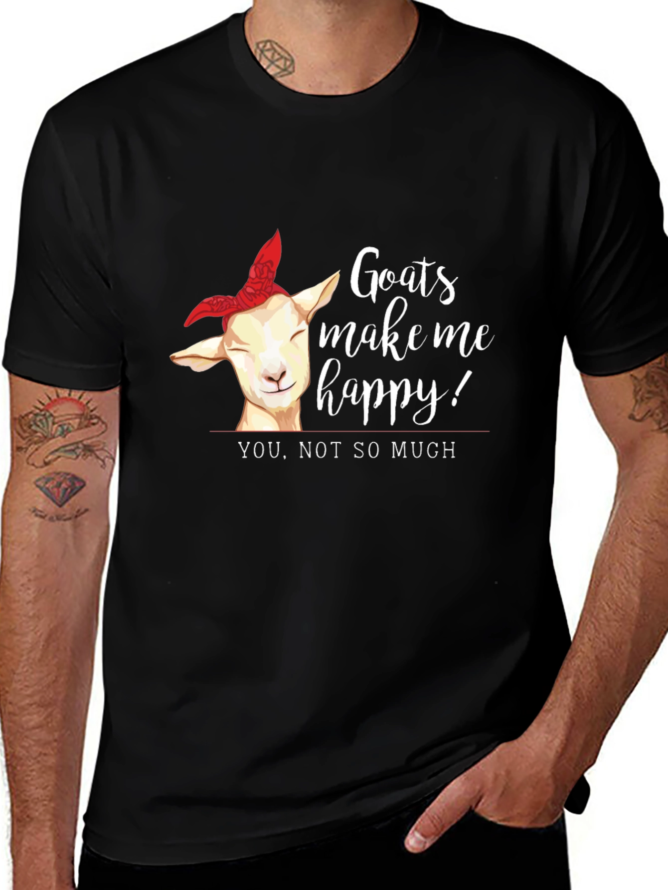 Variant 11 of Goats Make Me Happy T-Shirt