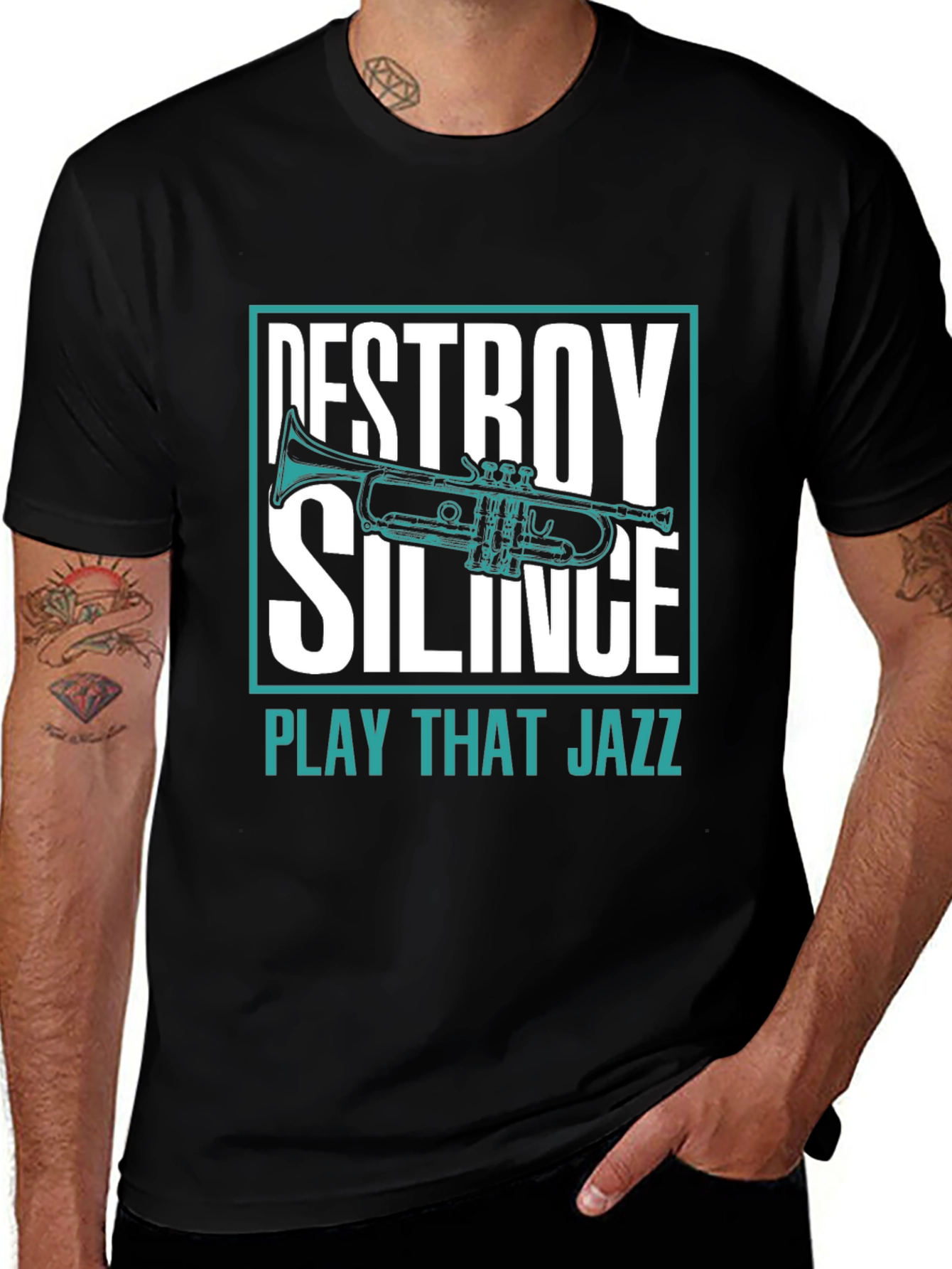 Variant 28 of Destroy Silence Play That Jazz T-Shirt