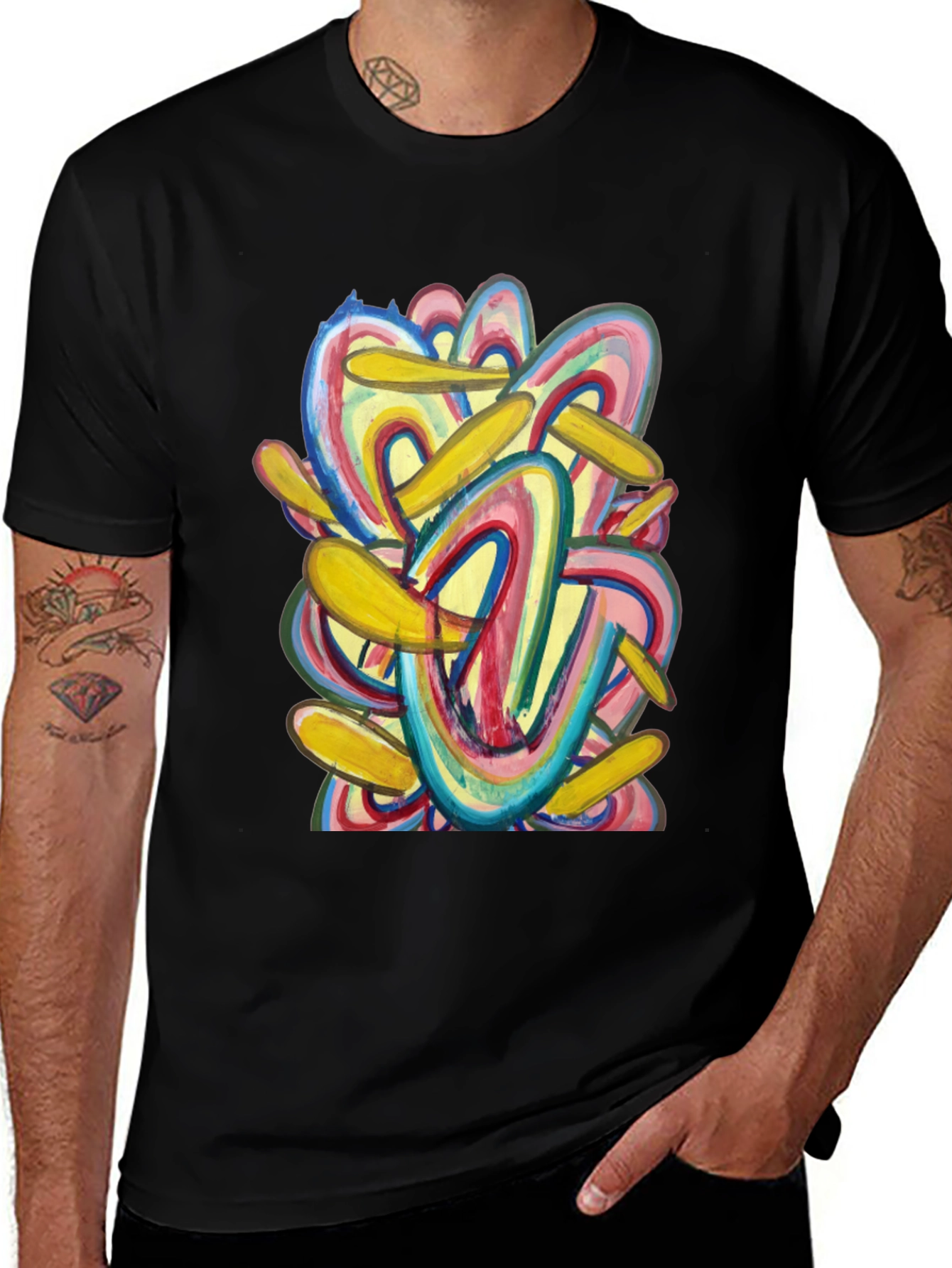 Variant 25 of Abstract Art Graphic Tee - Bold Style