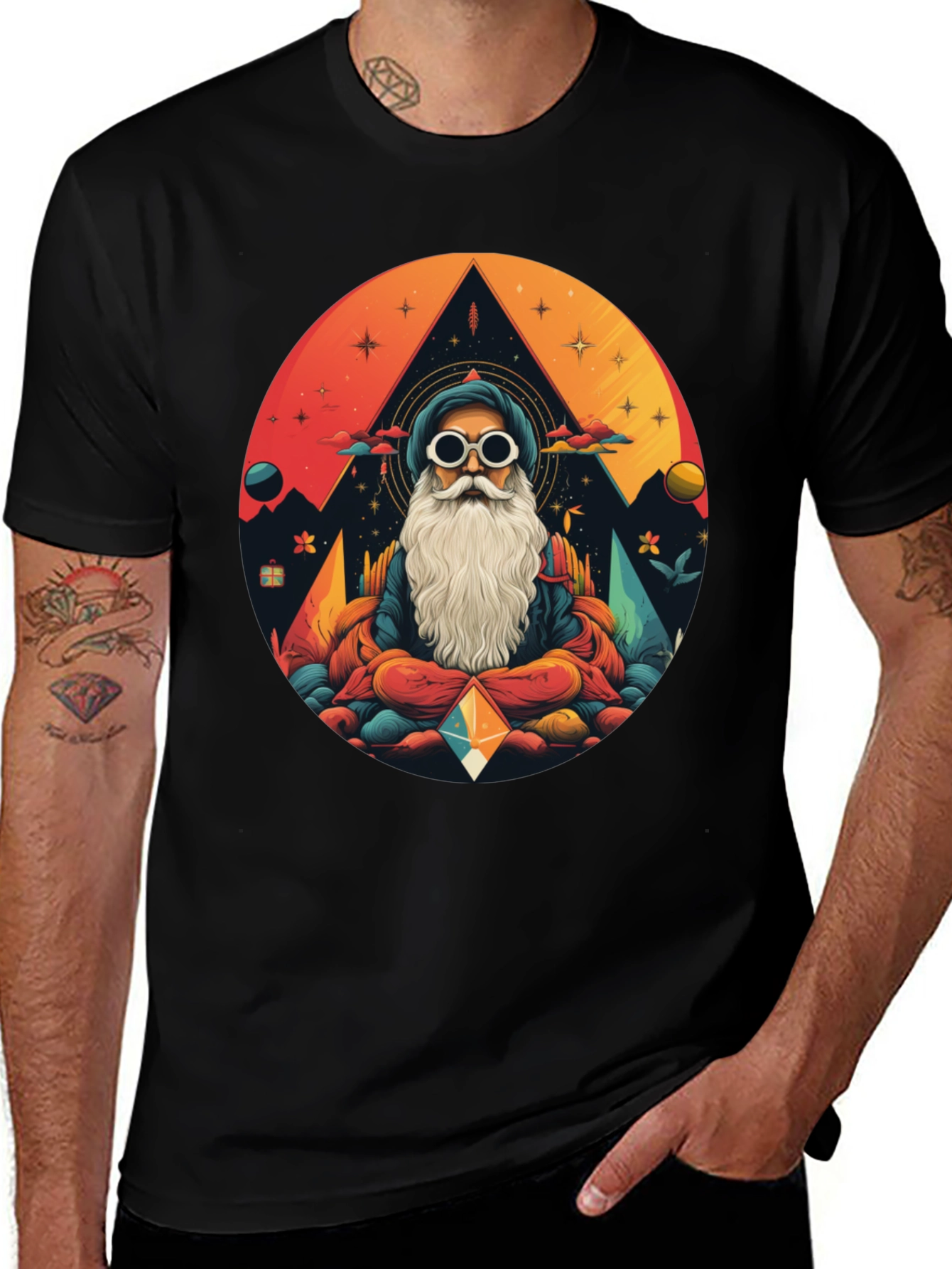 Variant 25 of Mystic Mountain Meditation Tee -  Graphic Print